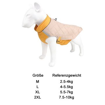 Henreal Hundepullover Hundemantel, Hundebekleidung, verstellbar, reflektierende Winterjacke