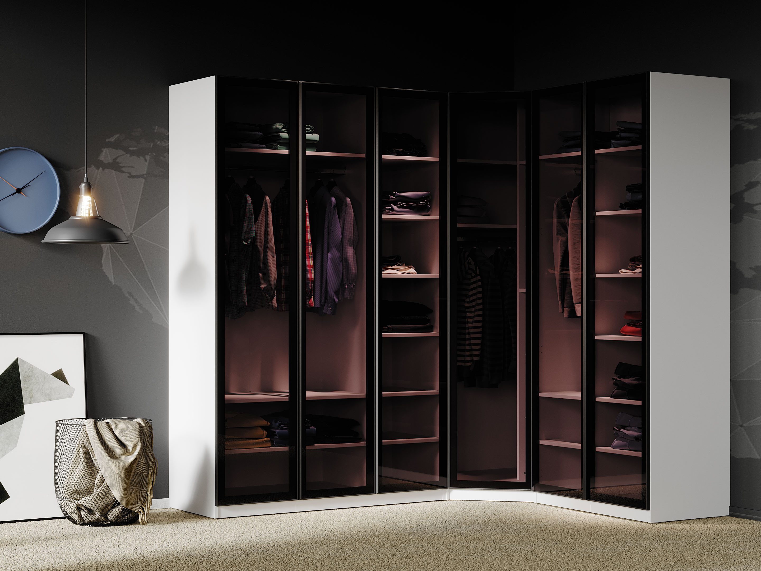almila Kleiderschrank Legend (1,2,3,6-türig)
