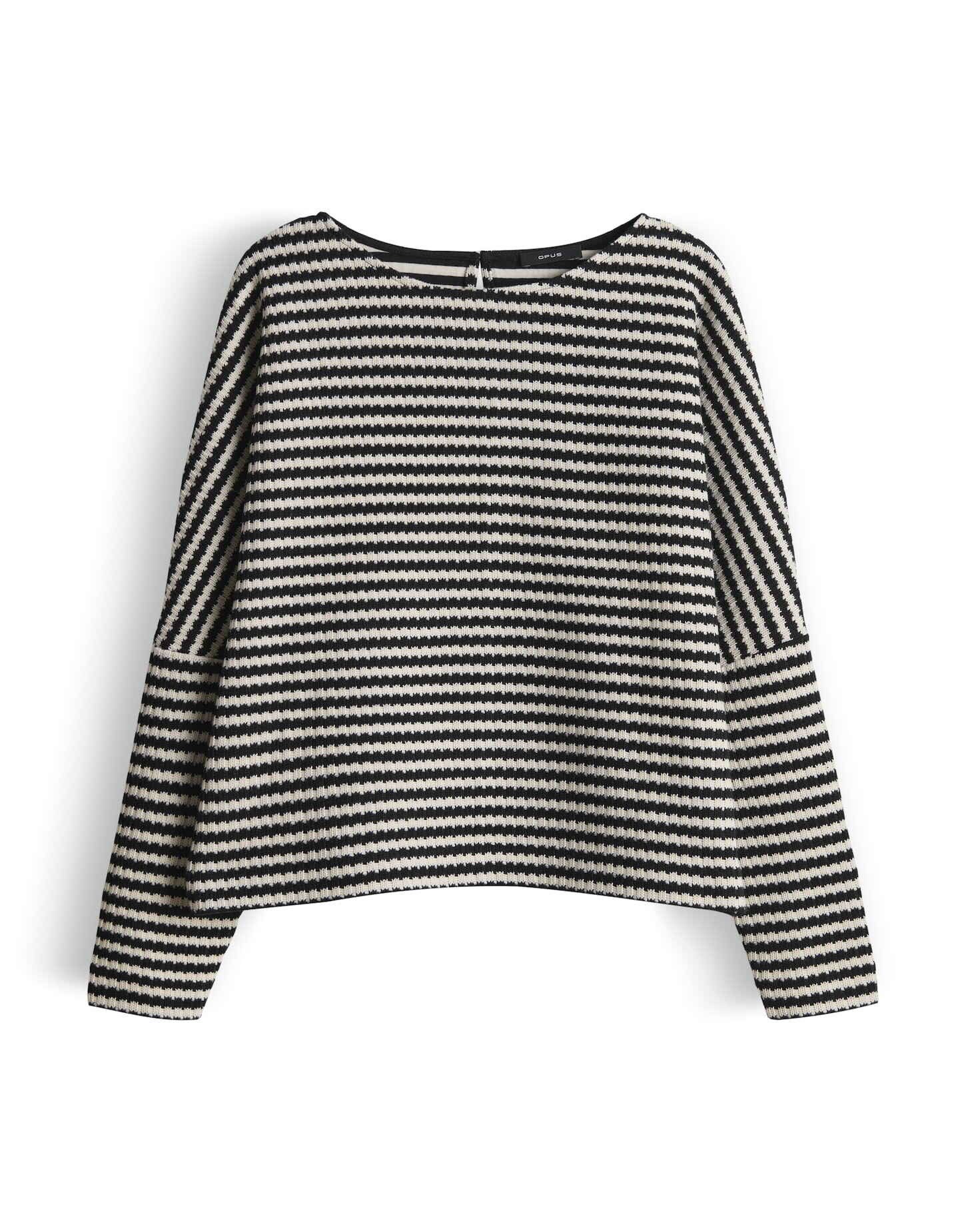 OPUS Sweatshirt GRESH in Strickoptik Lockere Passform, schmal zulaufender S günstig online kaufen