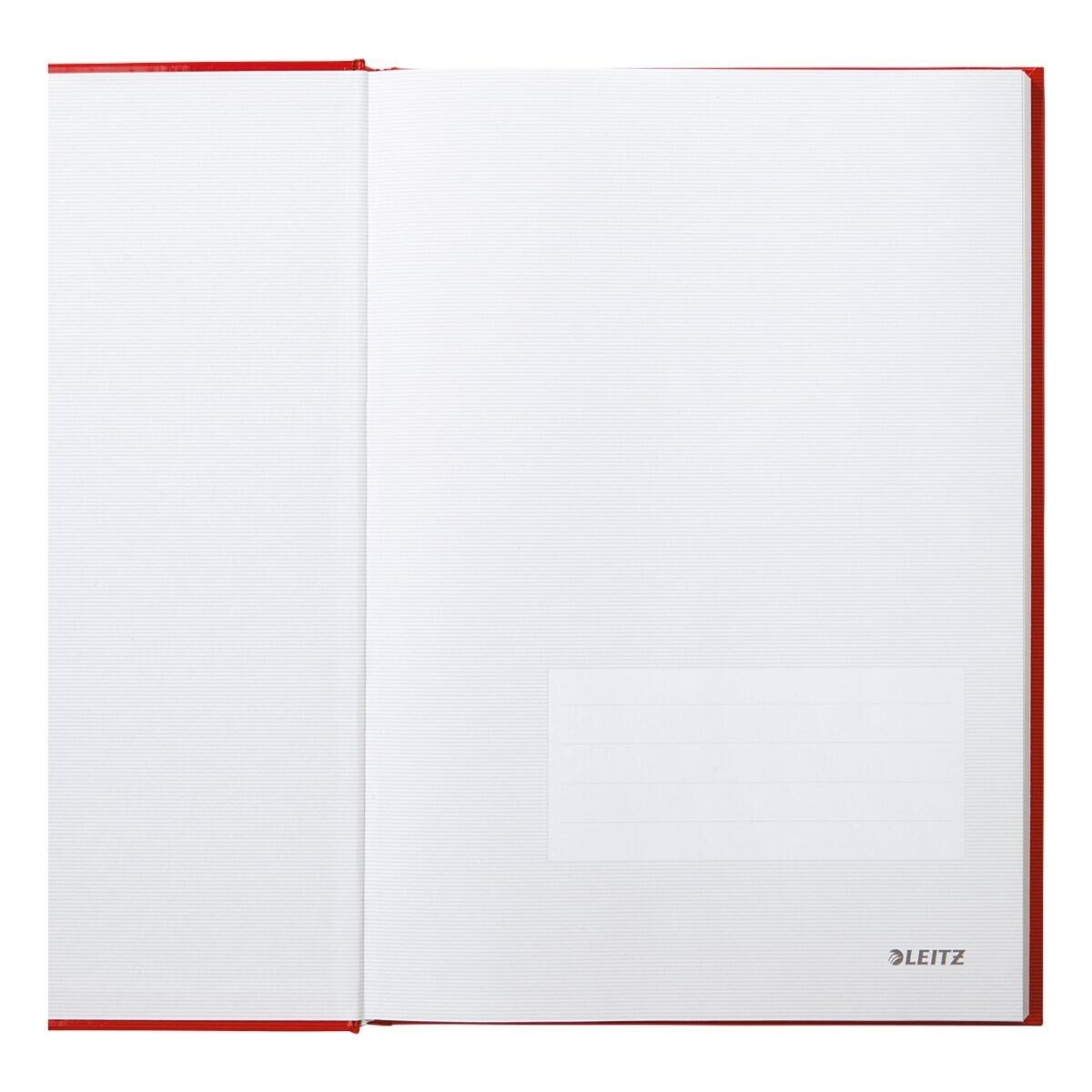 LEITZ Notizbuch Solid 4666, kariert, Introseiten, mit hellrot Hardcover