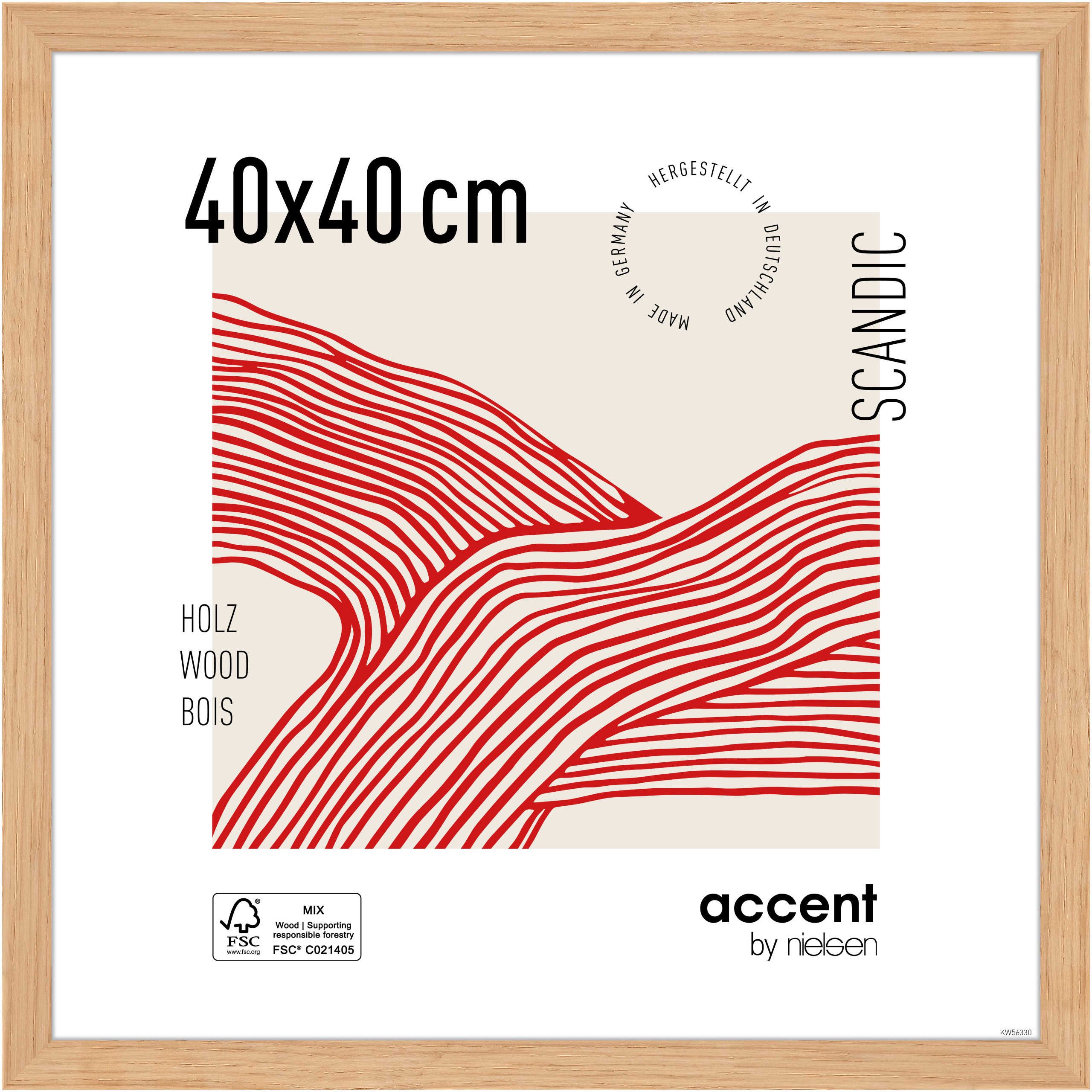accent by nielsen Bilderrahmen Holz Bilderrahmen Scandic, (1 St)