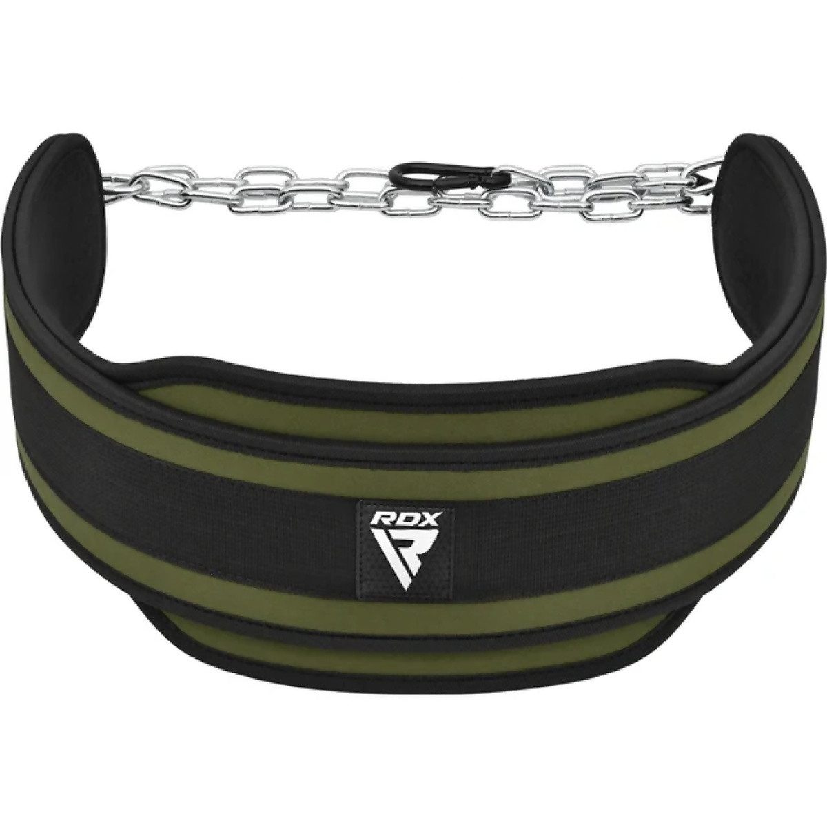 RDX Dip-Gürtel T7 Weight Training Dipping Belt With Chain, Army Green