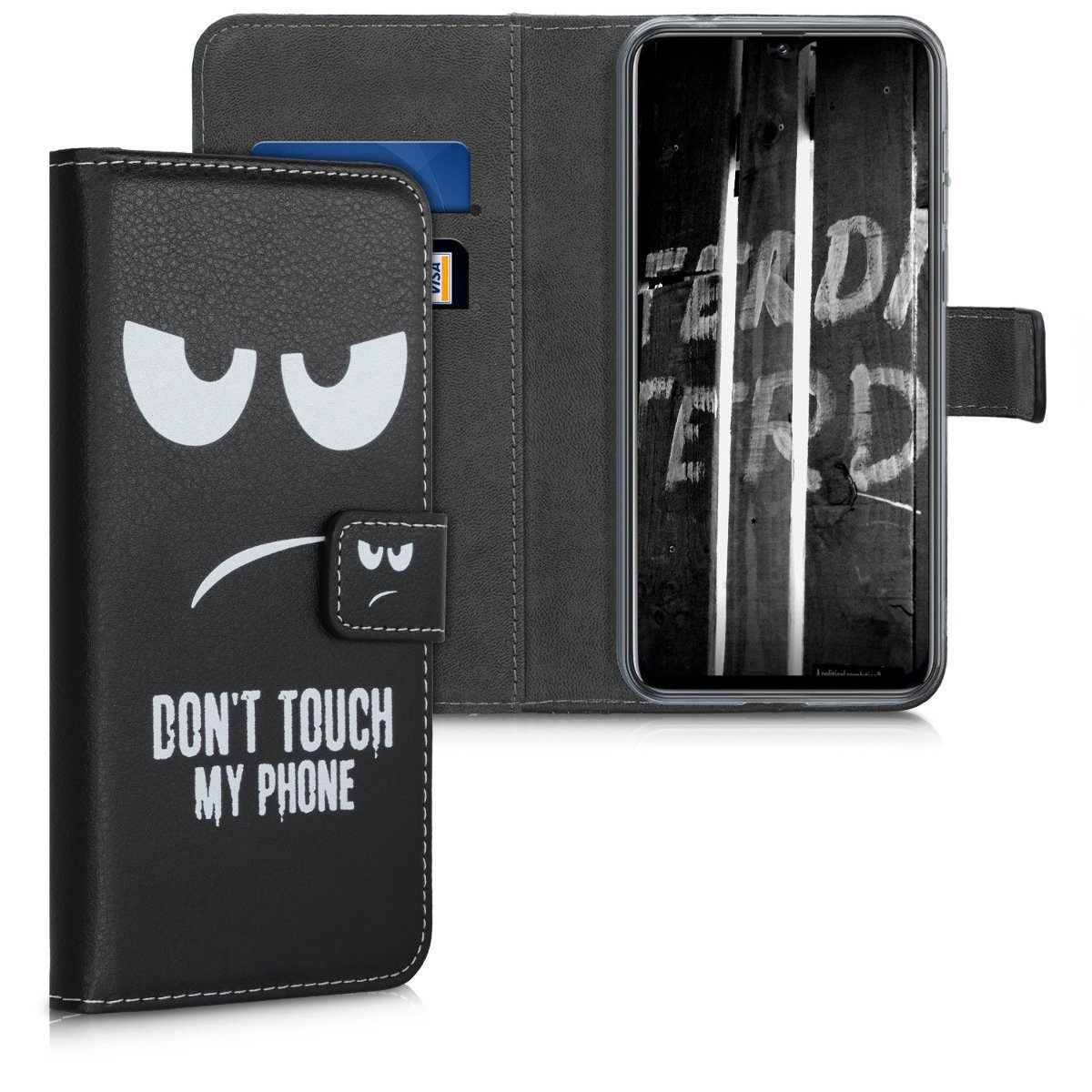 kwmobile Etui Wallet Case für Ulefone Note 7 (2019), Hülle mit Ständer Kartenfächer - Handyhülle