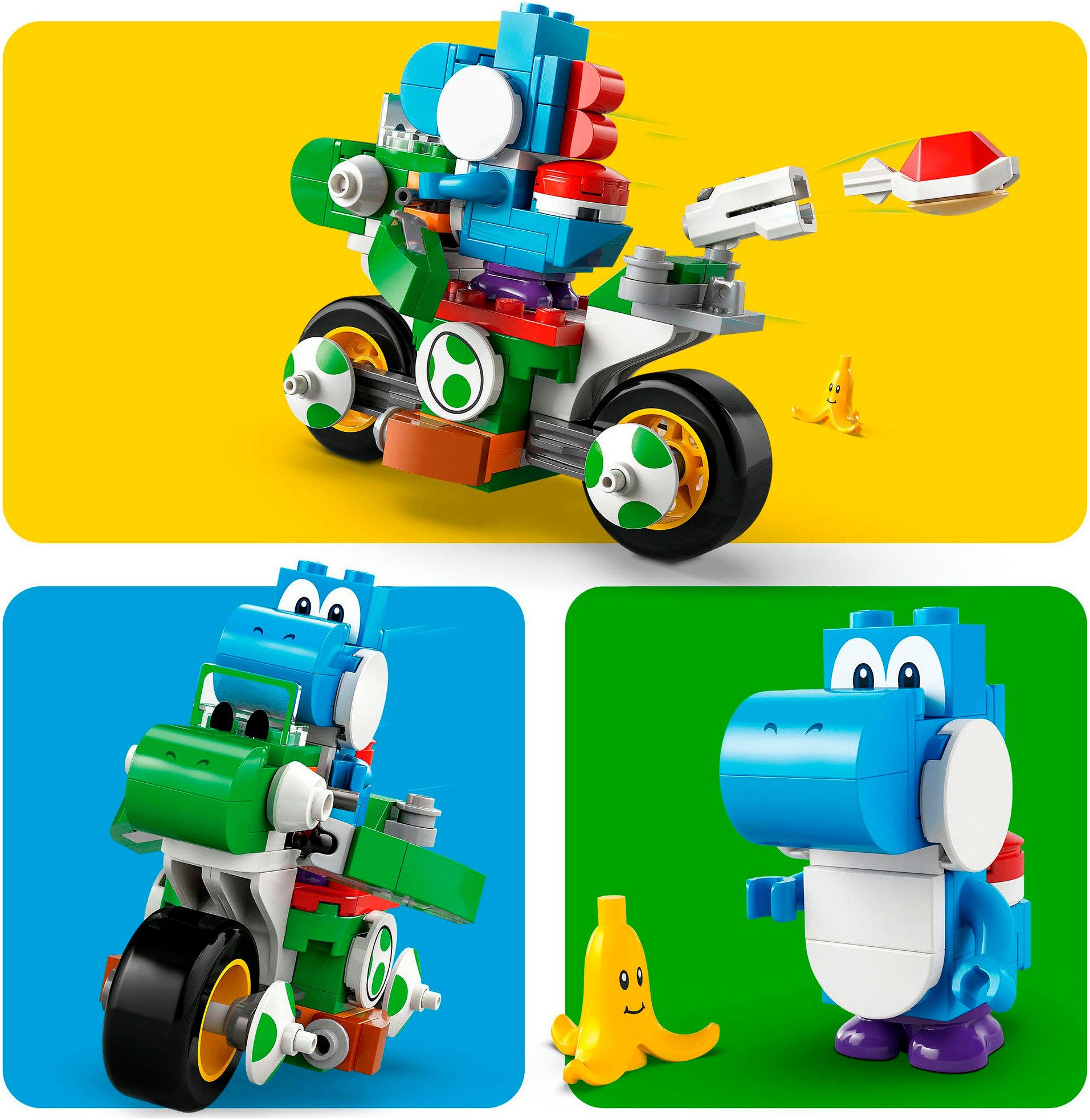 LEGO® Mario Kart™ – Yoshi–Bike (72031), LEGO Super Mario Konstruktionsspielsteine, (133 St), Made in Europe – Bild 5 von 5