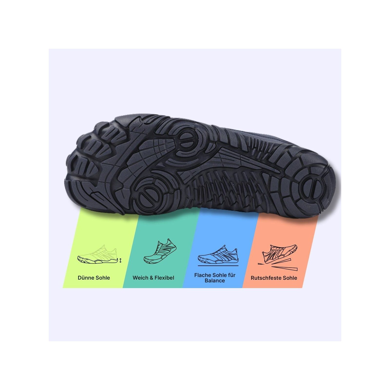 DOTALES Trekstep Barfußschuhe Winterstiefel Damen & Herren – Exklusiv & Barfußschuh Minimalschuhe