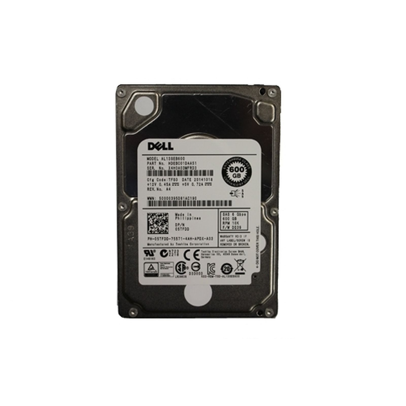Dell Festplatte - 600 GB - intern - 2.5" (6.4 cm) Gaming-Festplatte
