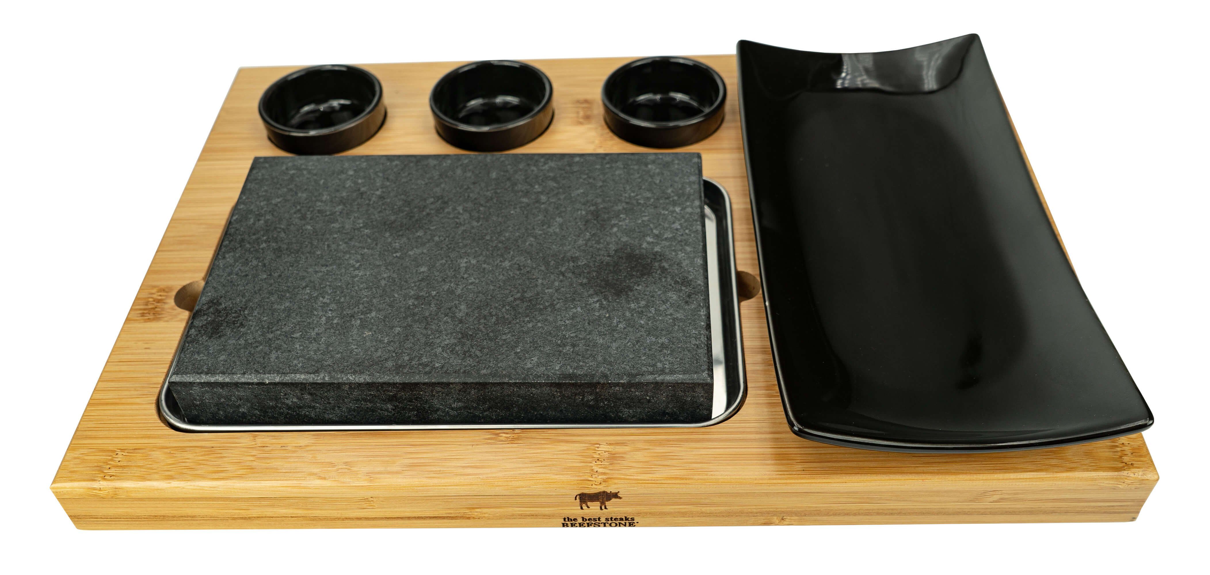 Beefstone Tischgrill Heißer Stein Grillset Modell UNO