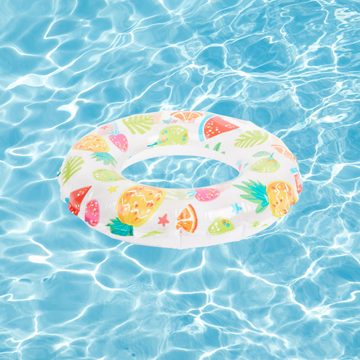 Intex Schwimmreifen Schwimmring gemustert (Schwimmbad Hilfe), Aufblasbarer Schwimmreifen für Klein Kinder ab 3 Jahren,Ø 60cm
