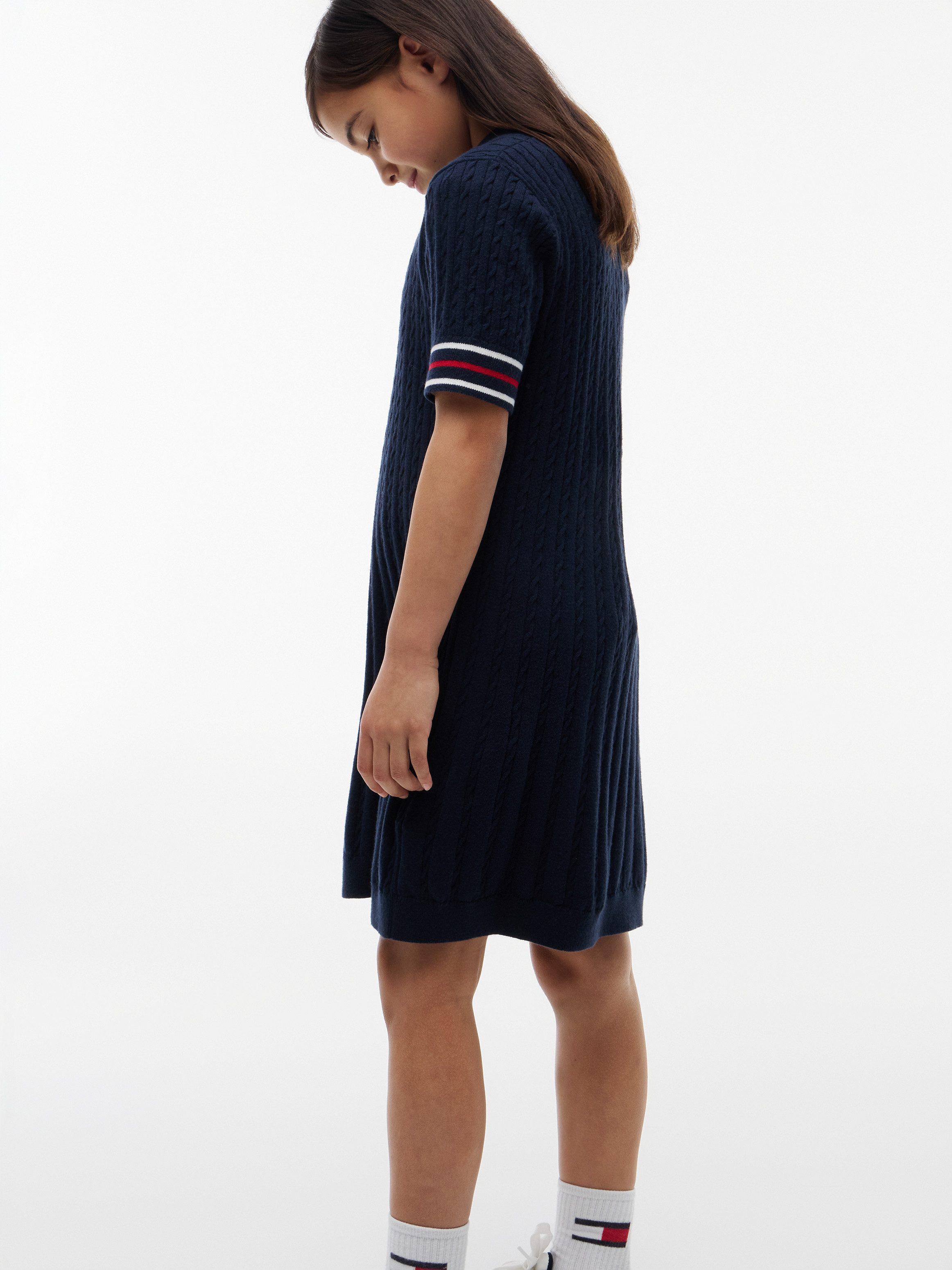 Tommy Hilfiger Strickkleid Polokragen, Kinder bis 16 Jahre – Bild 4 von 4