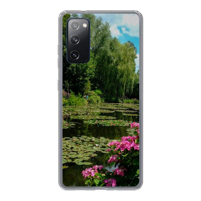 MuchoWow Handyhülle Sommertag mit Seerosen im Garten von Monet in Frankreich Phone Case Handyhülle Samsung Galaxy S20 FE Silikon Schutzhülle