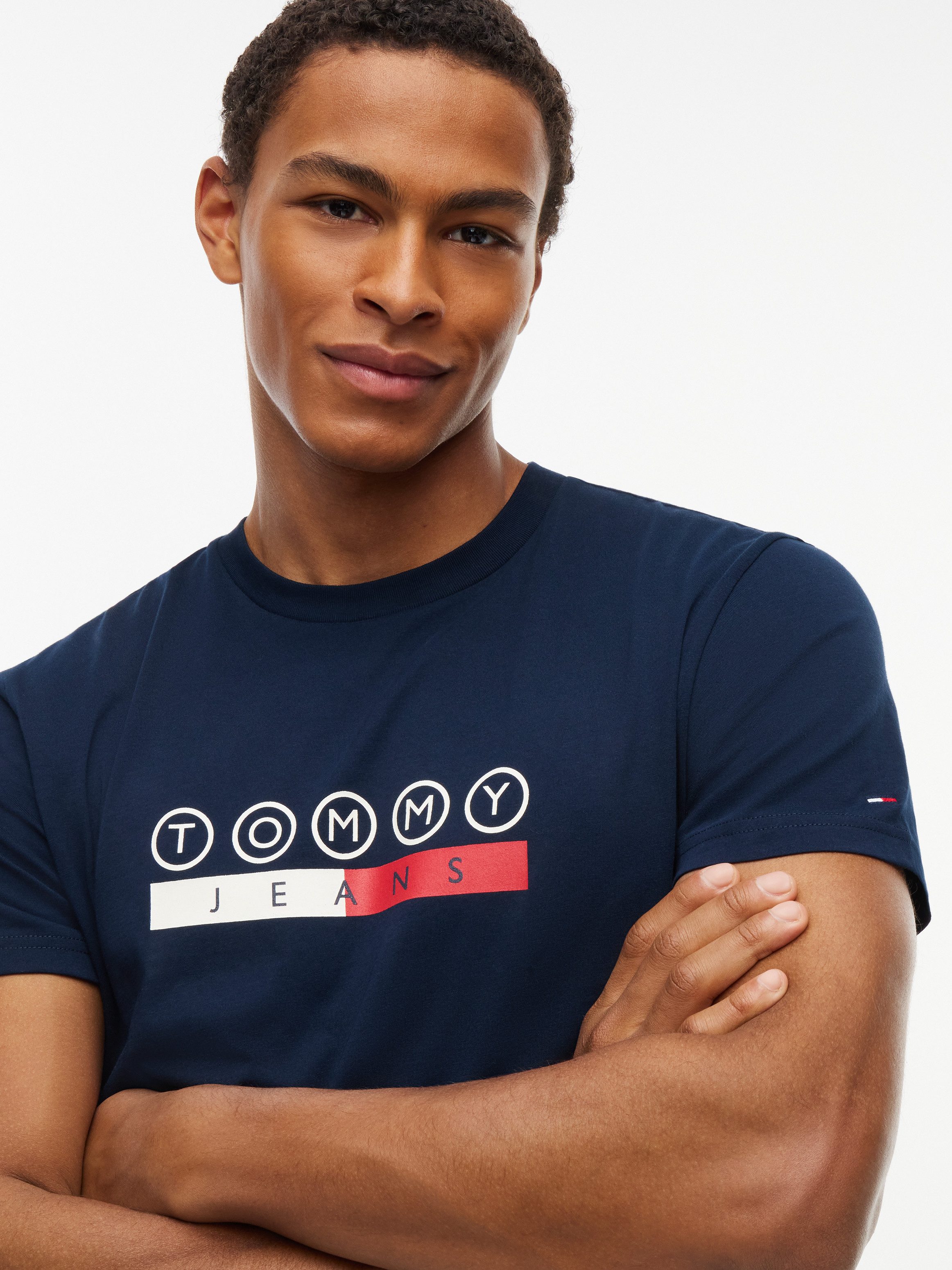 Tommy Jeans T-Shirt SLIM PLAY TEE Slim fit mit Markenprint – Bild 2 von 5