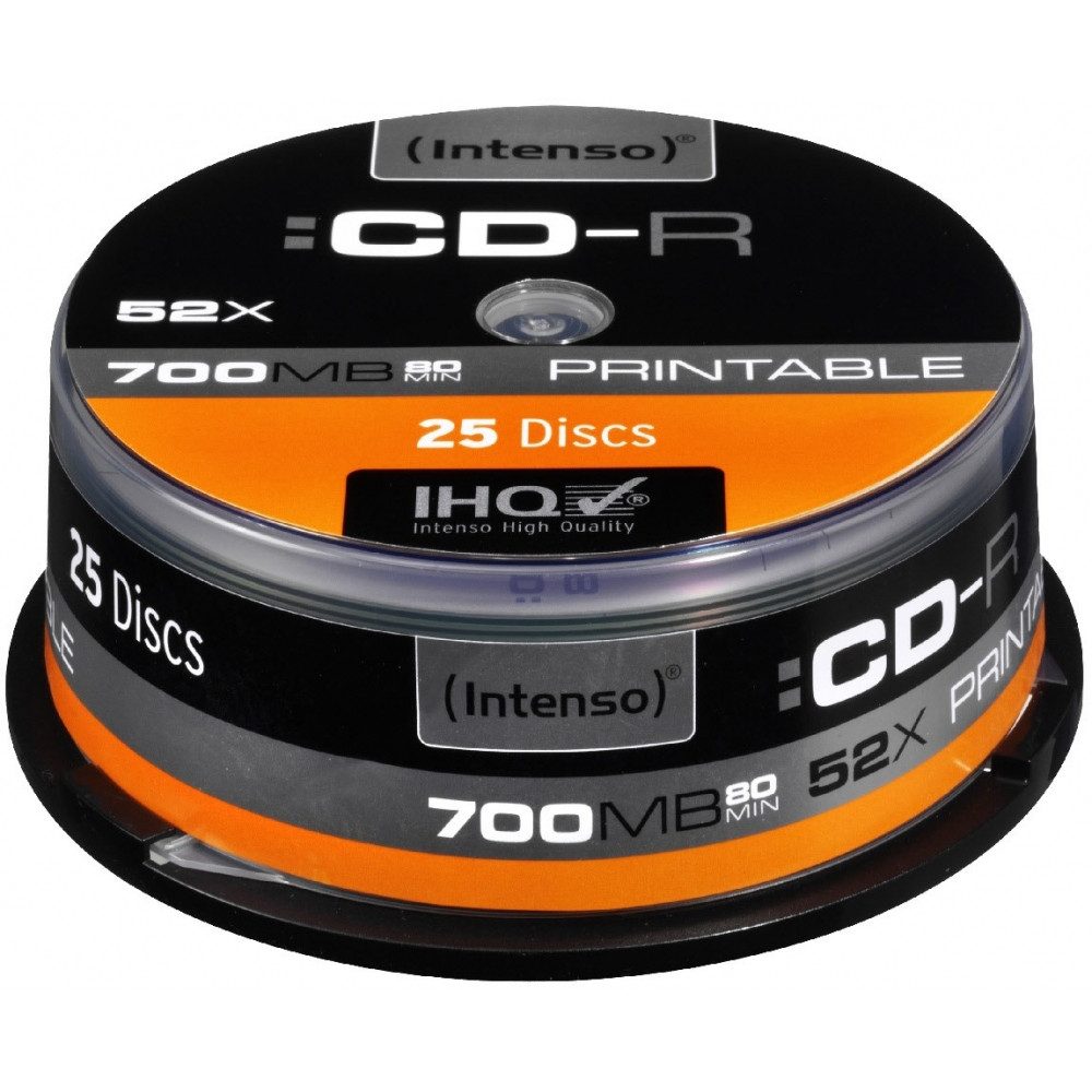 Intenso CD-Rohling Intenso CD-R 700 MB printable Rohlinge