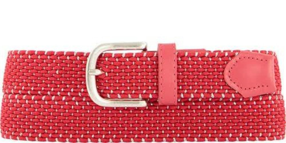 Alberto Flechtgürtel Alberto Golf Flechtgürtel Pink-Silber Damen