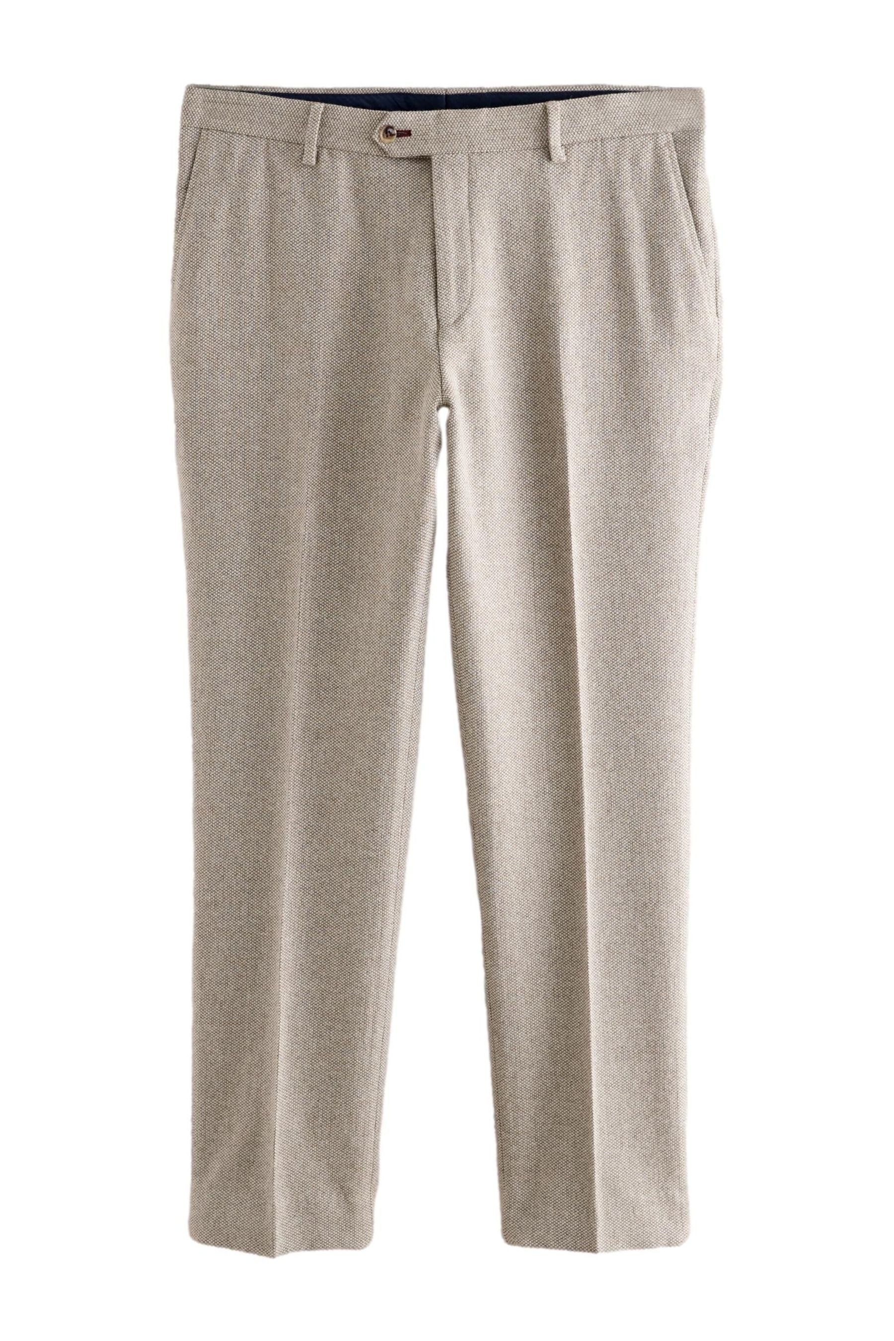Next Anzughose Slim Fit Anzughose aus strukturiertem Wollgemisch (1-tlg)