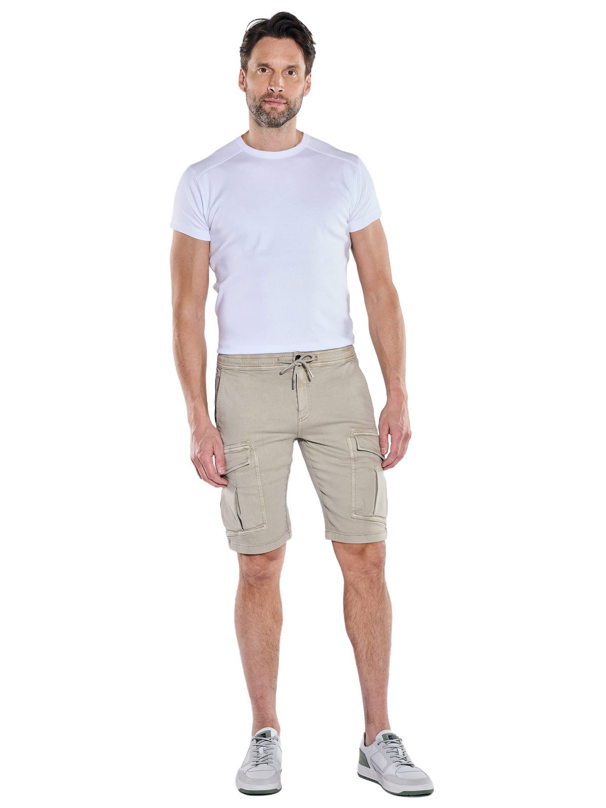 Engbers Cargobermudas Herren Cargo-Bermuda mit Tunnelzug, Beige