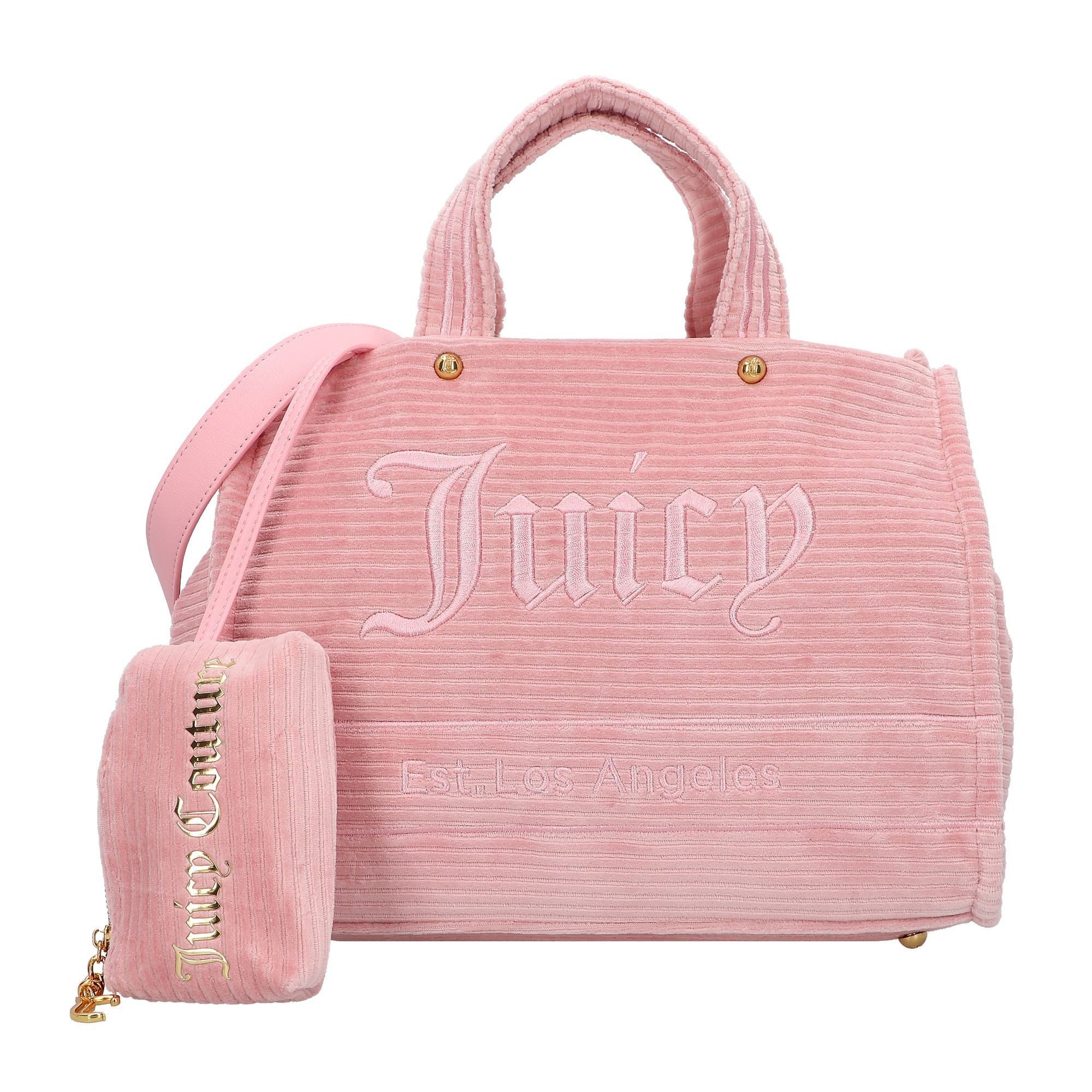 Juicy Couture Henkeltasche Iris Velvet Stripes, Baumwolle