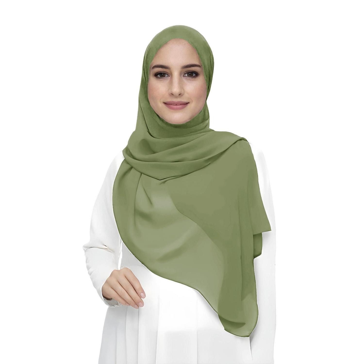 LuxusKollektion Kopftuch Hijab Chiffon Premium Helloliv 180x75cm, (1-St)