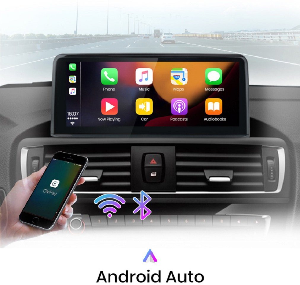Autoradio NBT BMW F21 SIM Carplay GABITECH Android GPS 4GB Autoradio GPS 13 Kartenslot) RAM Navigation., F23 Navi (Octa-Core F20