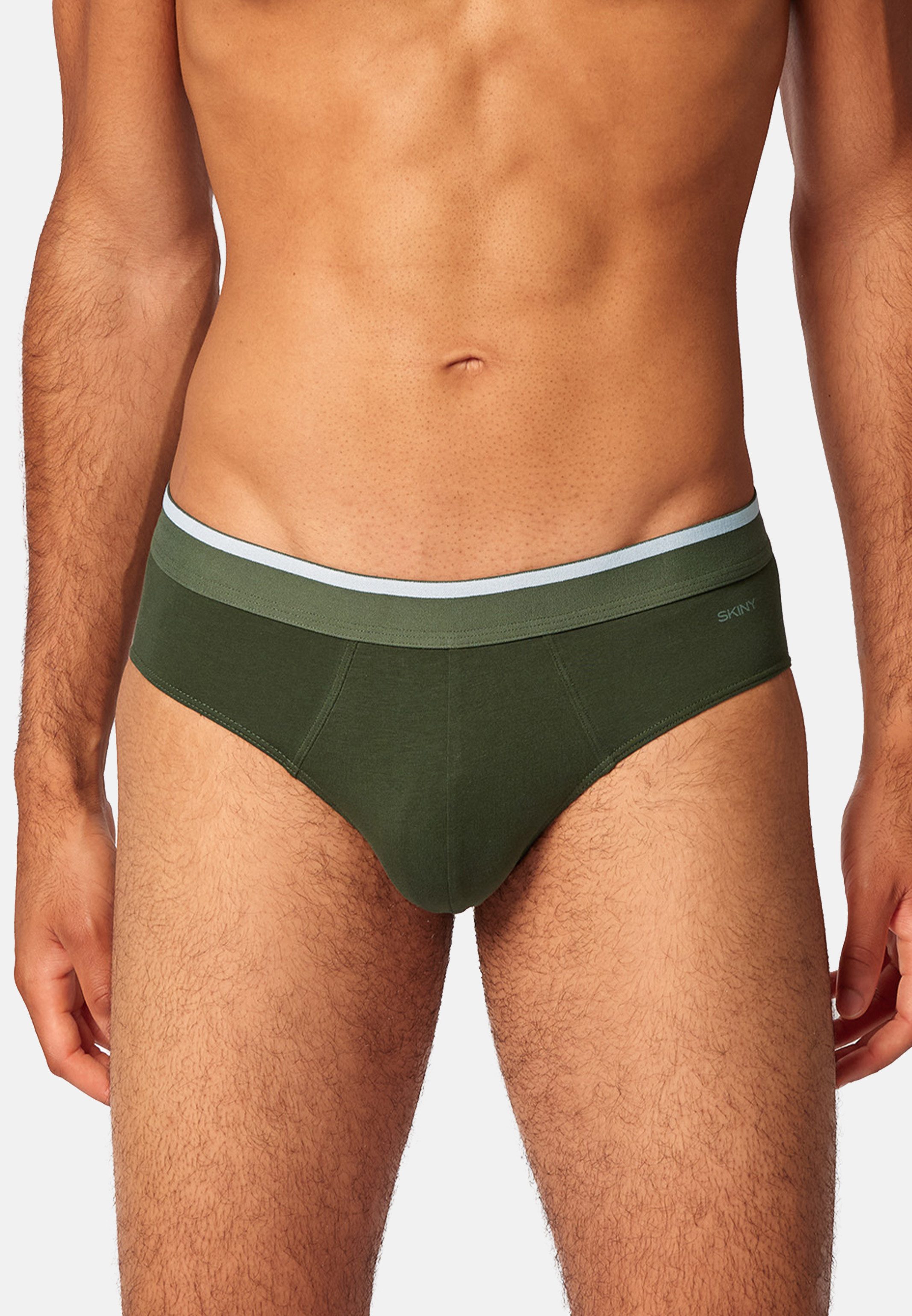 Skiny Slip 6er Pack Basic (Spar-Set, 6-St) Slip / Unterhose - Baumwolle - ohne Eingriff - Atmungsaktiv