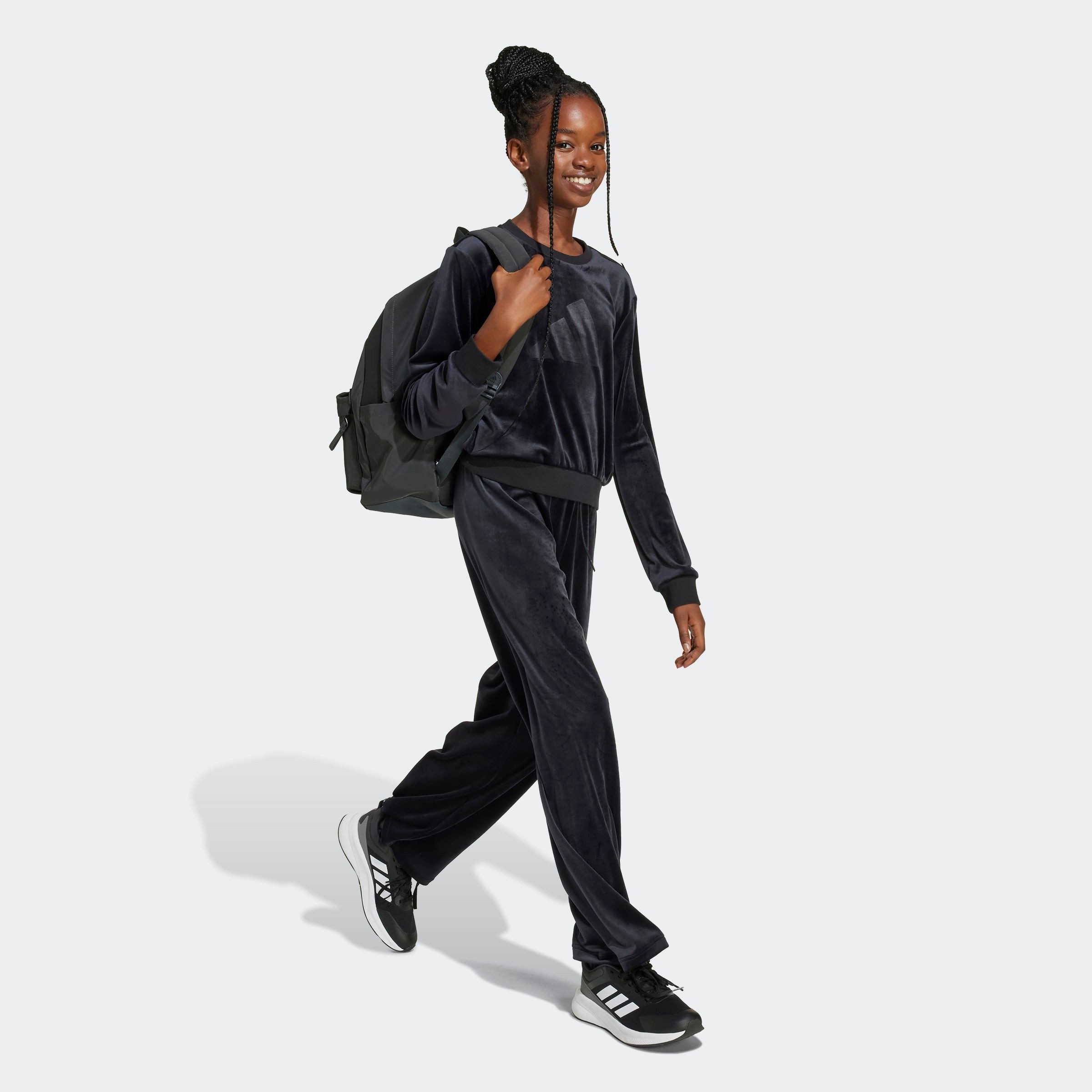 adidas Sportswear Sporthose SEASONAL ESSENTIALS HOLIDAY PACK WIDE LEG weite Passform, für Kinder, aus Polyester und Elasthan