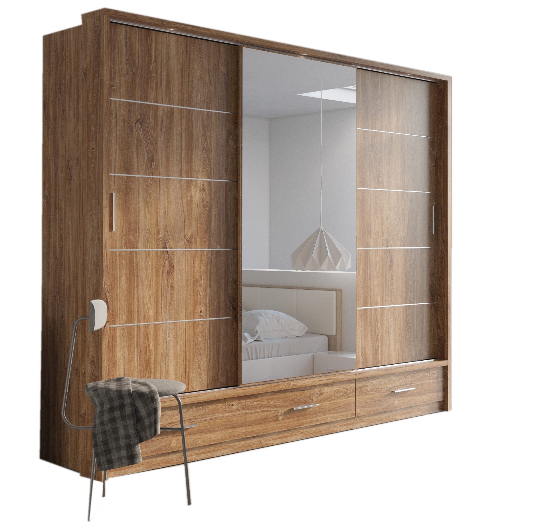 Compleo Kleiderschrank ARTI 01 mit 3 günstig online kaufen