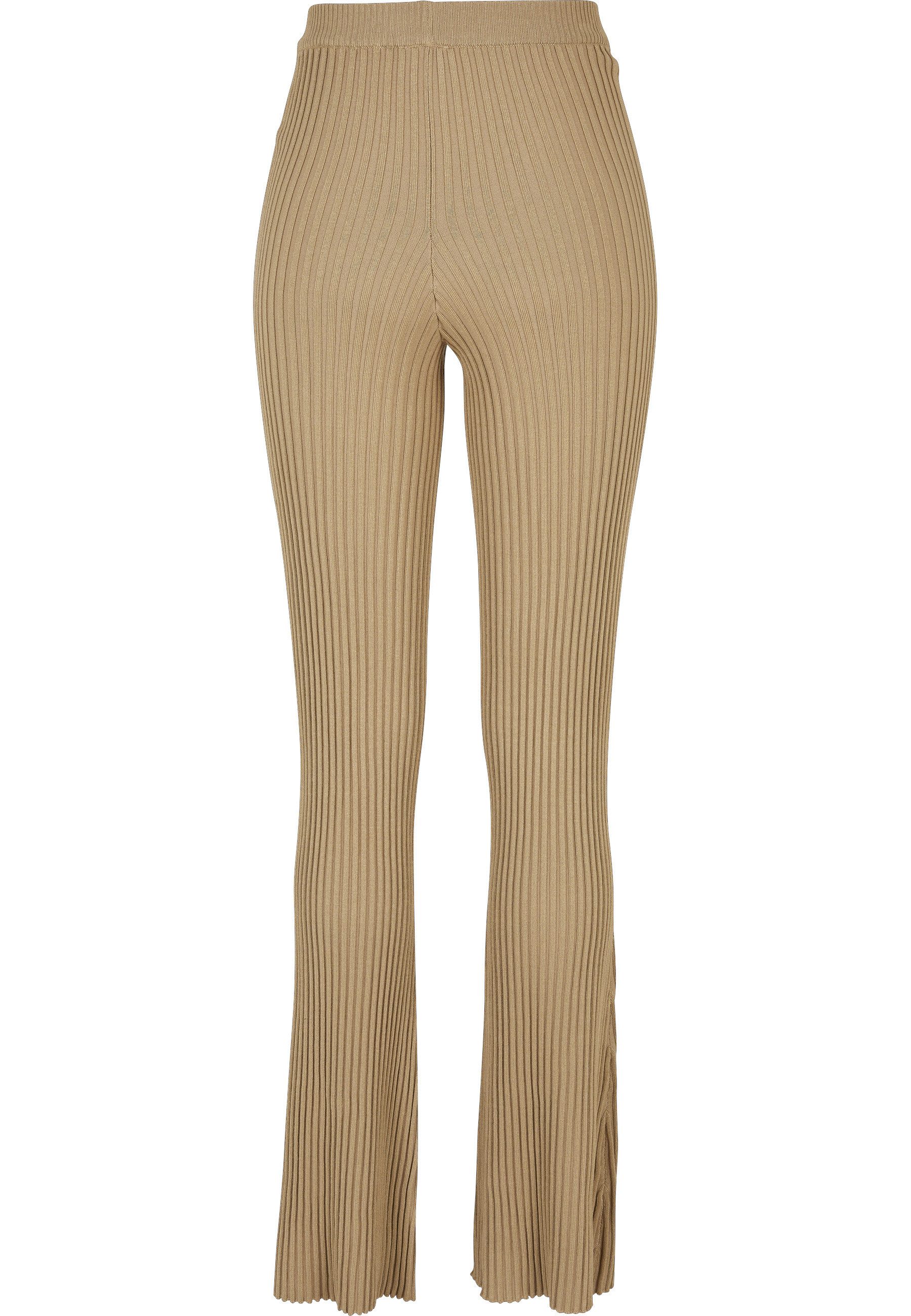 URBAN CLASSICS Leggings Urban Classics Damen Ladies Flared Rib Knit Leggings (1-tlg)