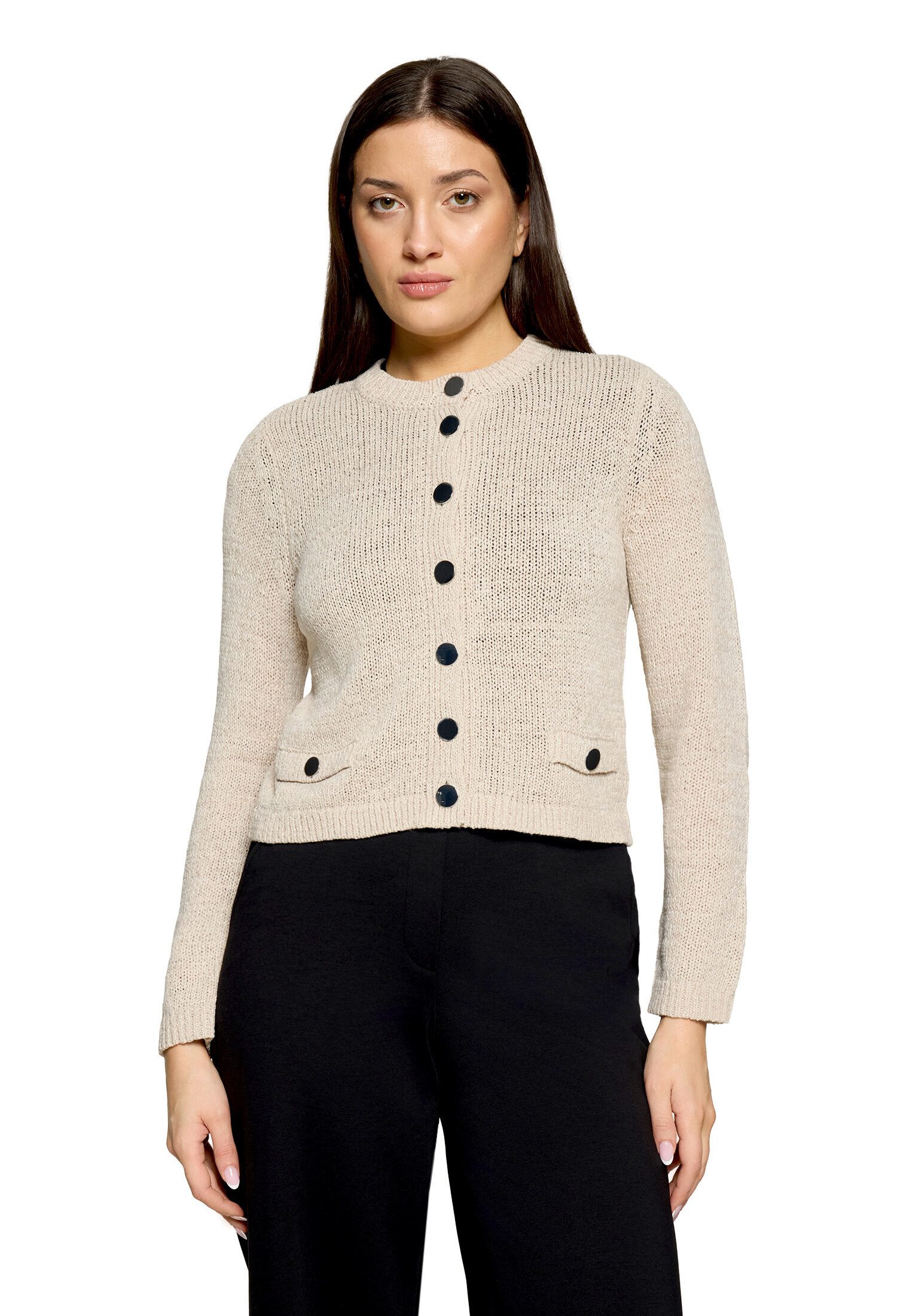 Betty Barclay Strickjacke Damen mit aufgesetzten Taschen (1-tlg)