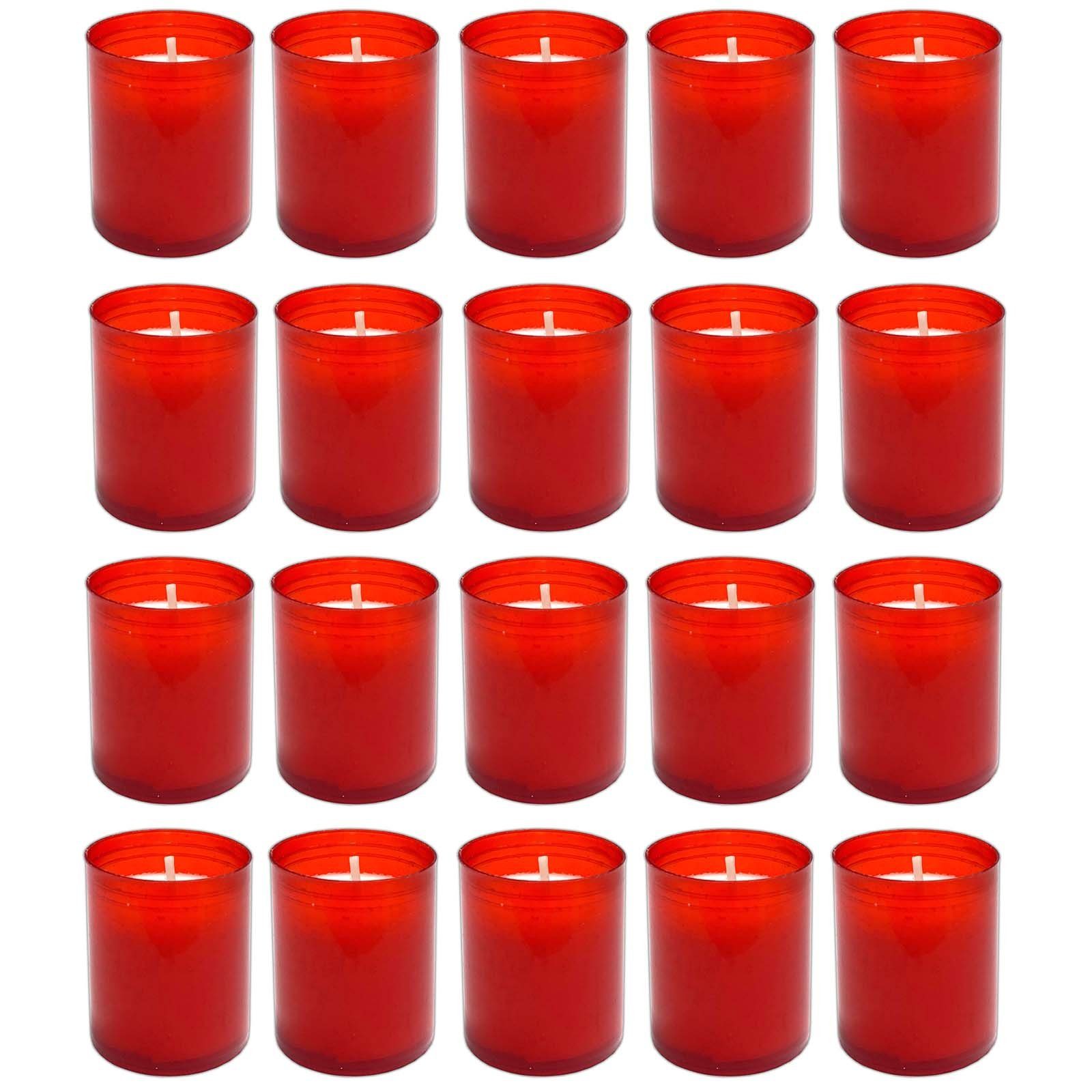 HAC24 Grabkerze Grablicht Rot Kleine Friedhofskerzen günstig online kaufen
