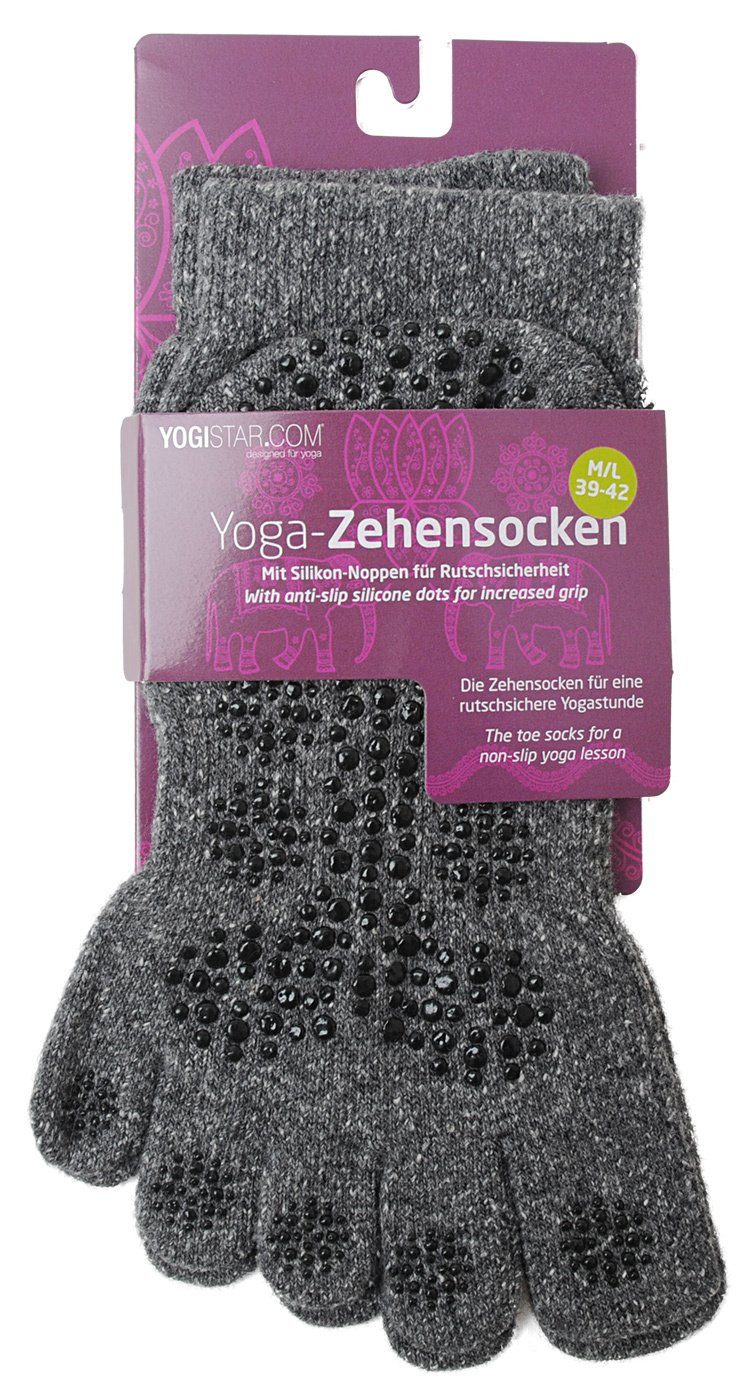 Zen (Standard, Zehensocken Yoga Yogistar 1-Paar) Freizeitsocken
