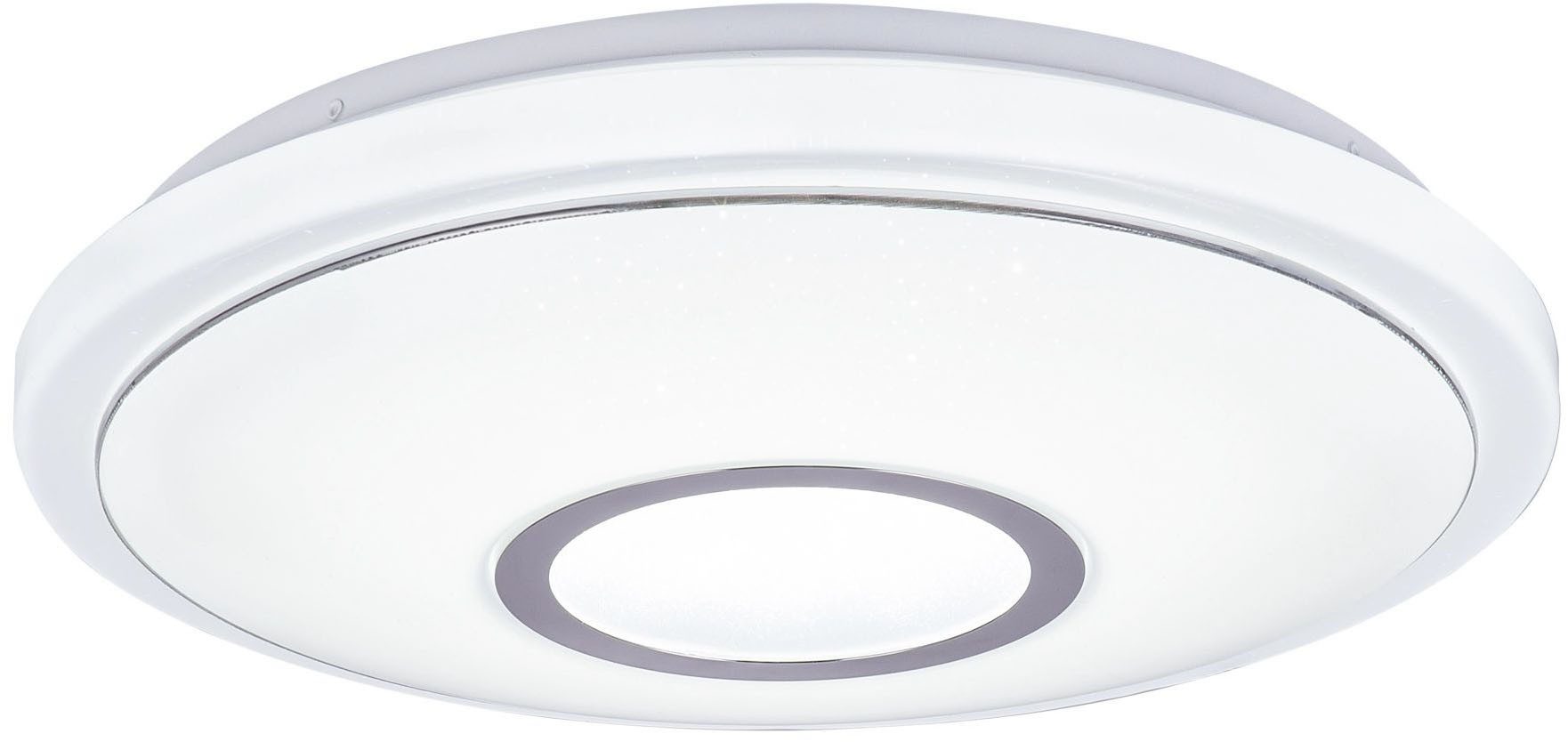 GLOBO LIGHTING LED Deckenleuchte CONNOR, Dimmfunktion, Farbwechsel, Fernbedienung, Infrarot inkl., Memoryfunktion, Smart Home, mehrere Helligkeitsstufen, LED fest integriert, warmweiß - kaltweiß, Deckenlampe, Wohnzimmer, Schlafzimmer, Essbereich