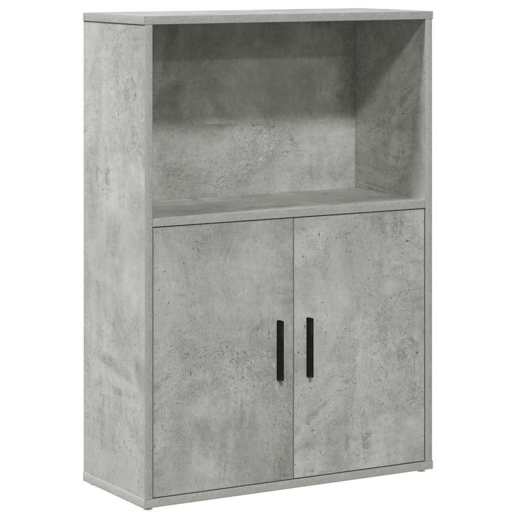 vidaXL Bücherregal Bücherregal Betongrau 60x24x85 cm günstig online kaufen