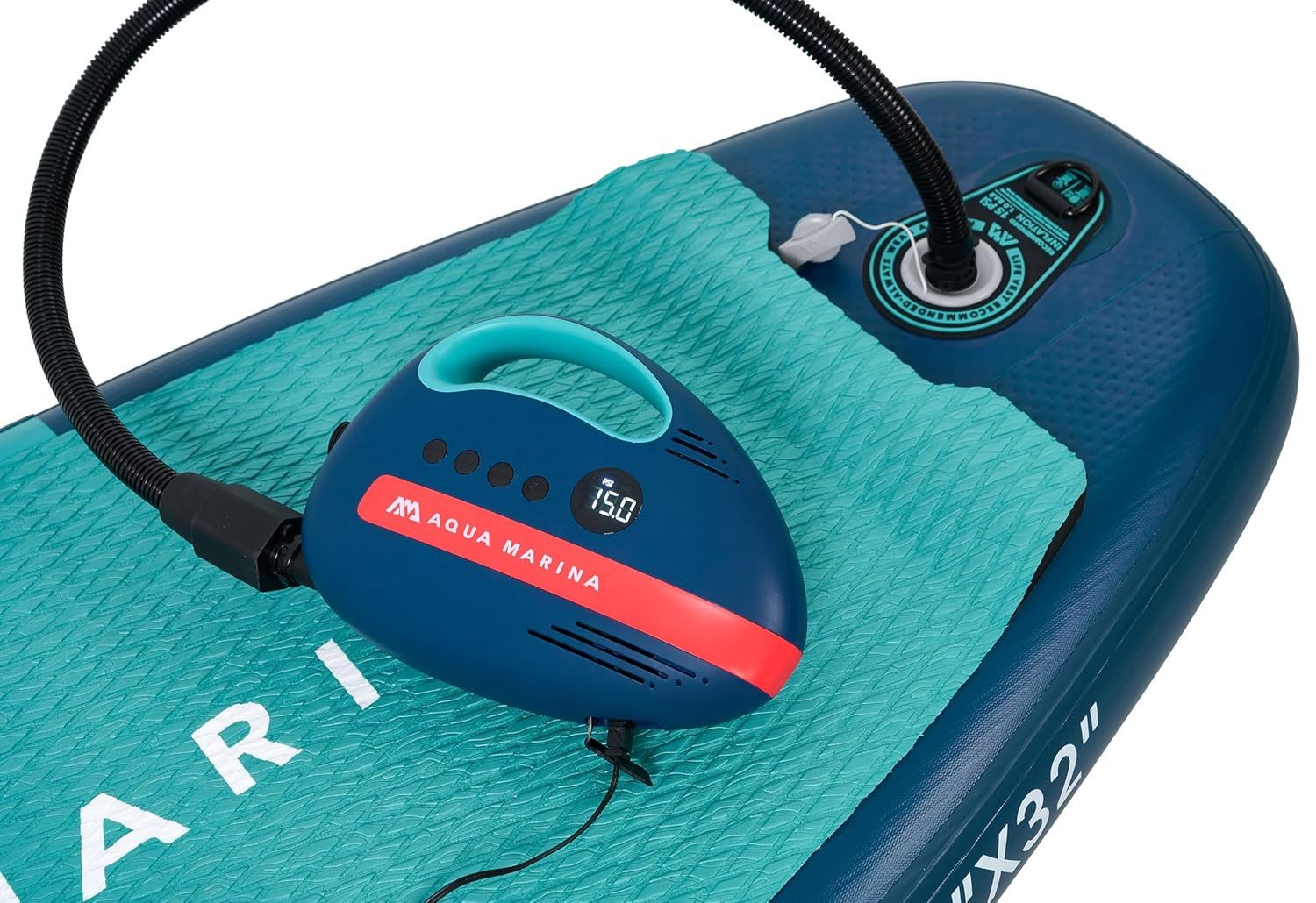 Aqua Marina SUP-Board Aqua Marina SUP Pumpe elektrisch Akku Kajak Electric Pump bis 20 PSI