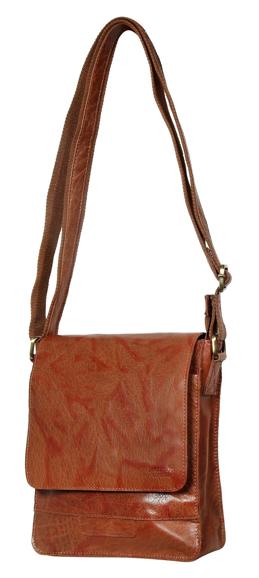 Leonardo Verrelli Umhängetasche Narin Damentasche aus Echtleder Ledertasche