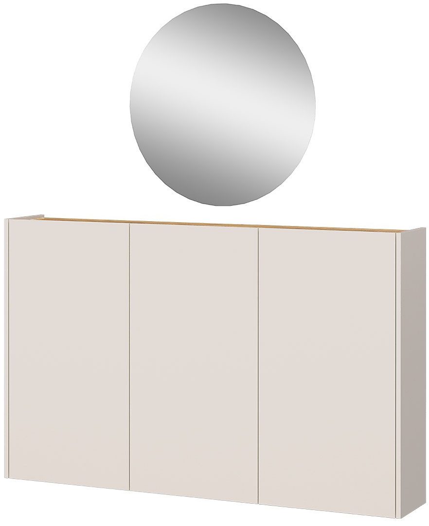 GERMANIA Garderoben-Set GW-Libbiano, (2-St), Garderoben-Set bestehend aus Mehrzweckschrank, Spiegel und Paneel