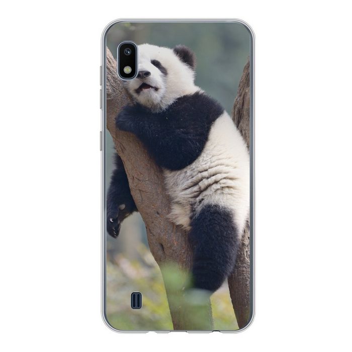 MuchoWow Handyhülle Schlafendes Pandabärenjunges Handyhülle Samsung Galaxy A10 Smartphone-Bumper Print Handy