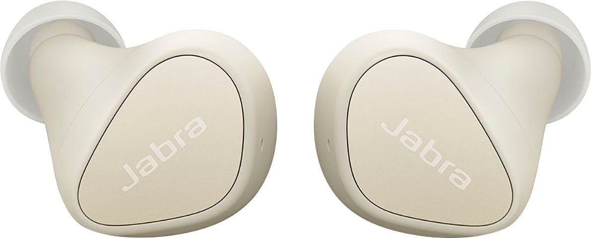 bekannte Marke Jabra Elite 3 gold-beige Google Siri, (Geräuschisolierung, In-Ear-Kopfhörer Bluetooth) Assistant, Alexa