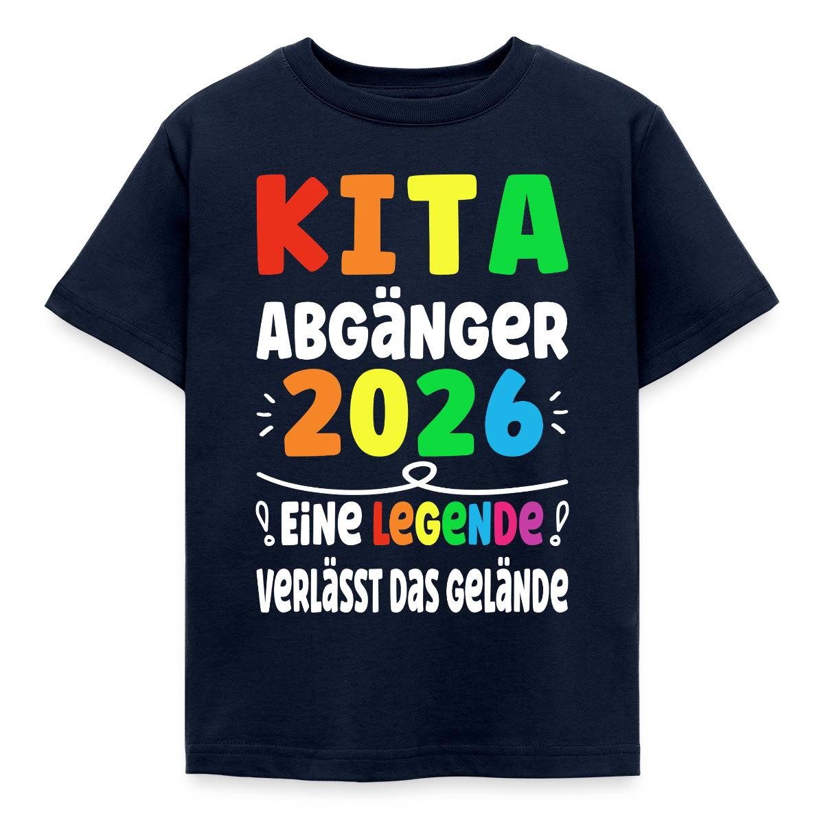 T-Shirt Kita Abgänger 2026 Legende Verlässt Gelände Kinder T-Shirt