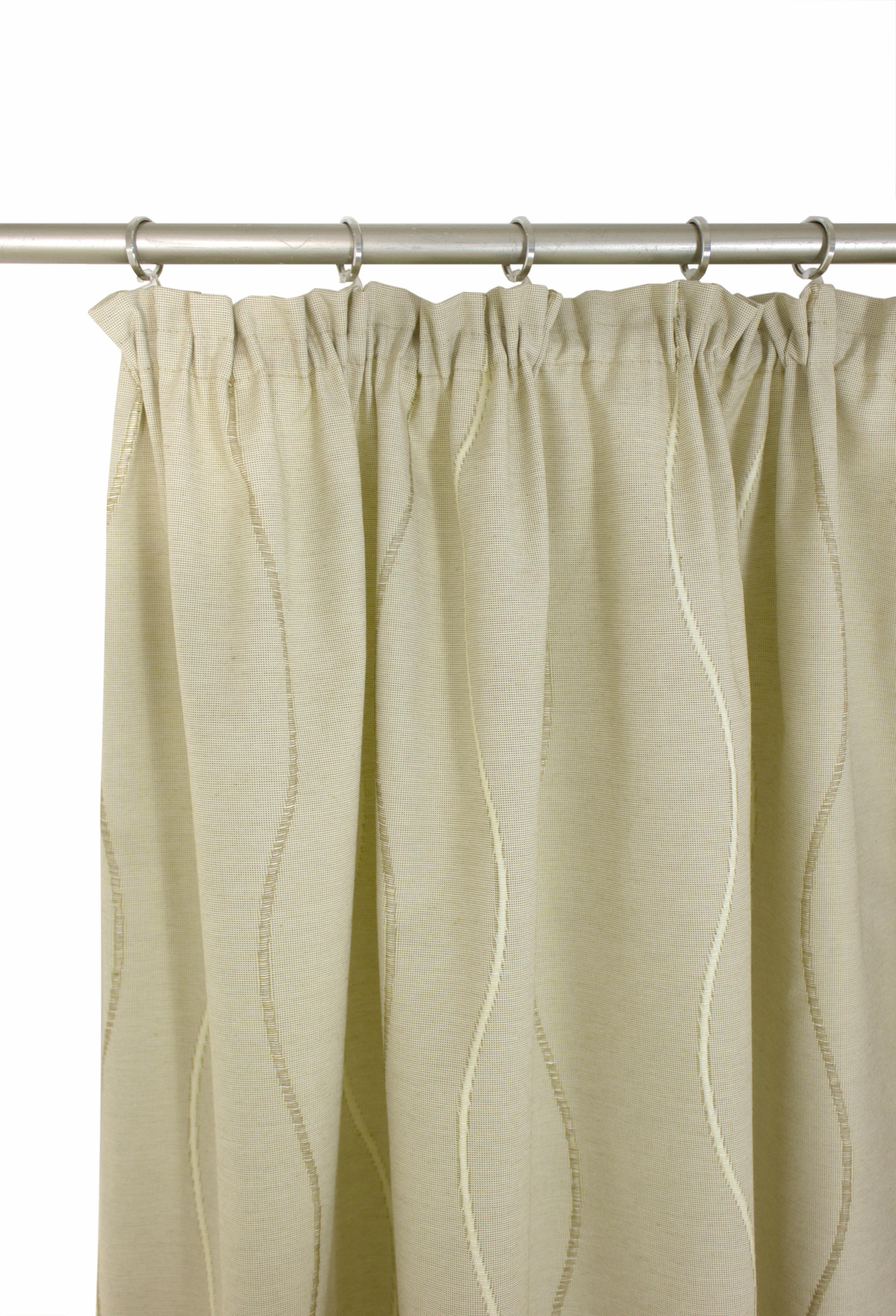 Wirth Vorhang Sepino (1 St), Kräuselband, blickdicht, Jacquard