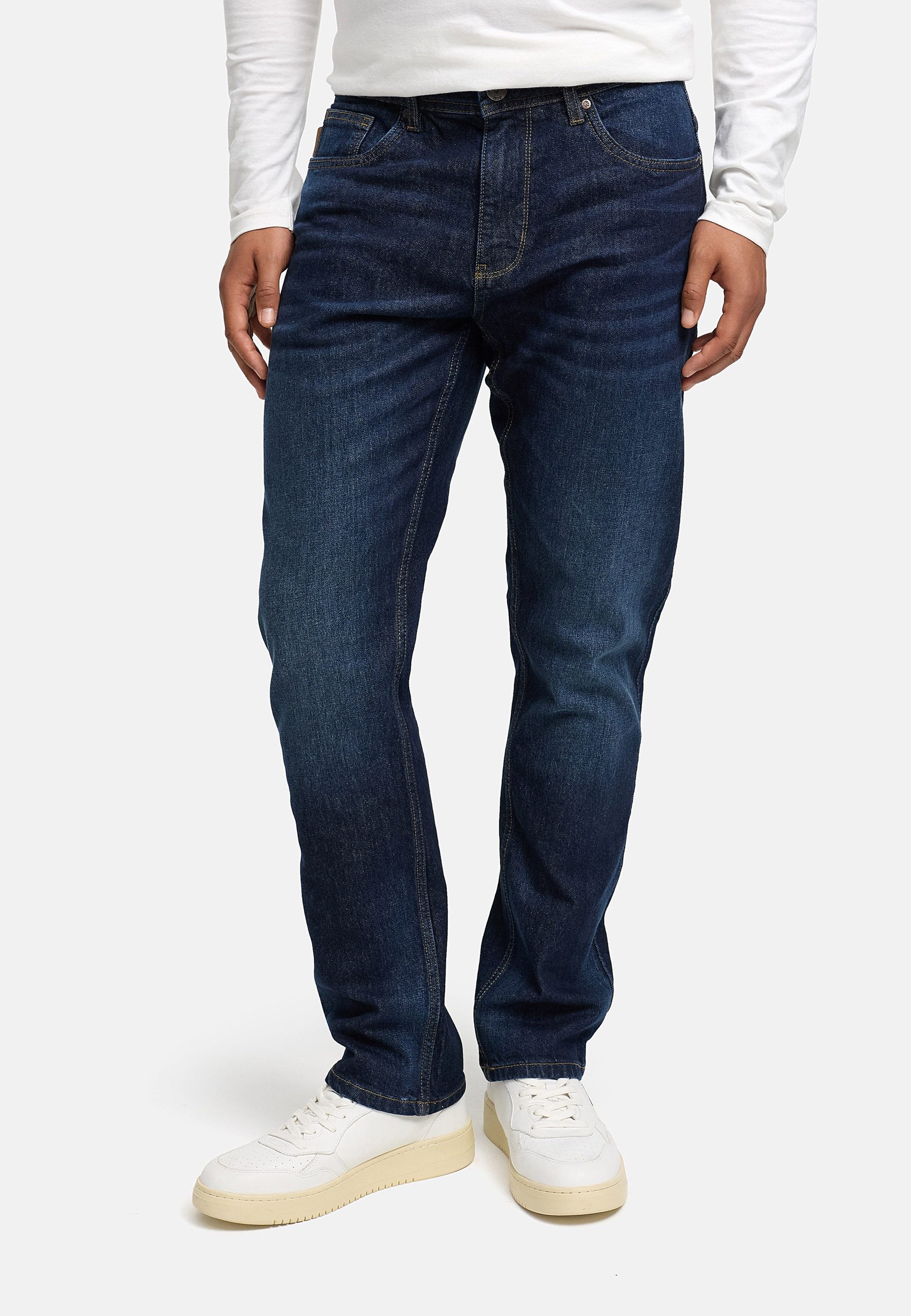 Indicode Regular-fit-Jeans Herren INValoy Jeanshose mit Stretch aus Baumwolle Bequeme Jeanshose in Regular Fit mit Stretch-Anteil für hohen Komfort