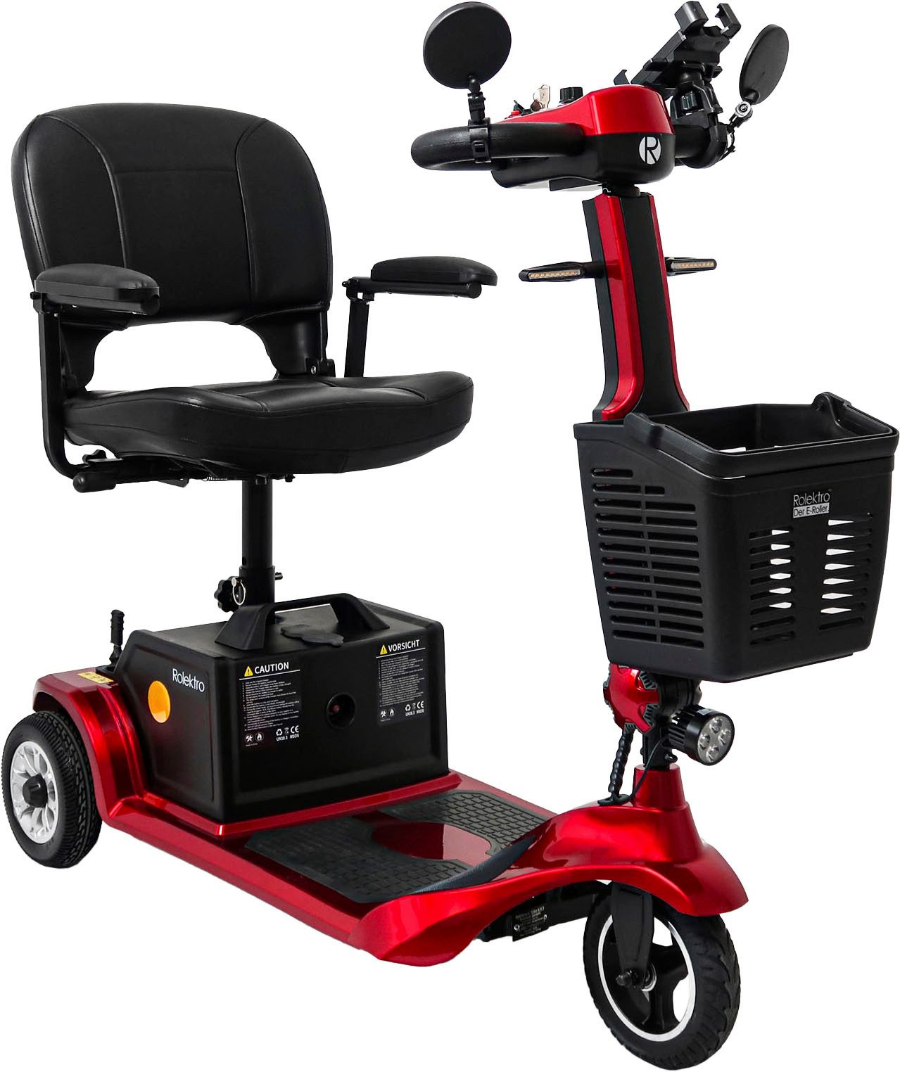 Rolektro Elektromobil E-Trike 6 V.3, Rot, 24V-20Ah Lithium-Akku, 300 Watt, 6 km/h