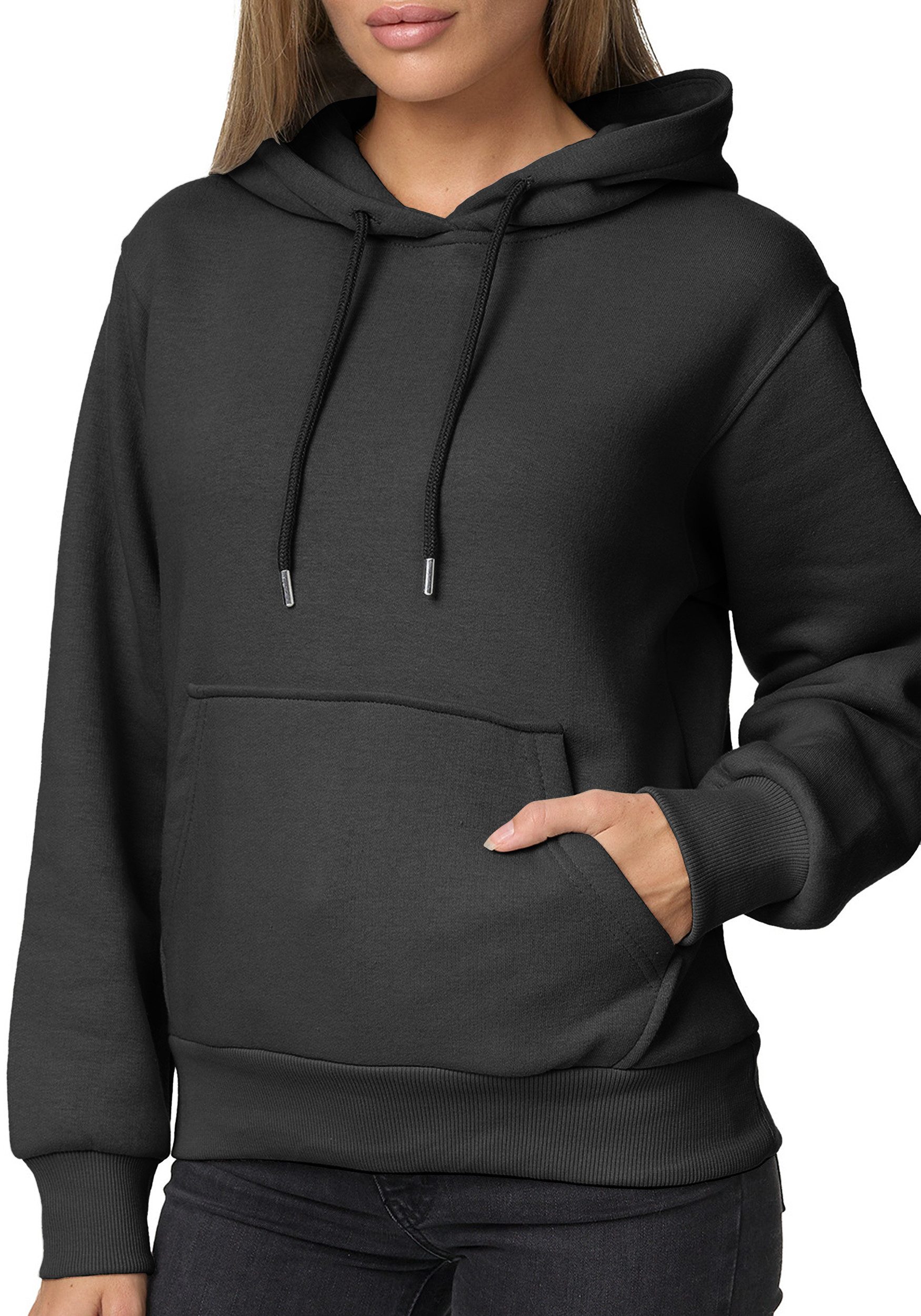 Smith & Solo Kapuzensweatshirt Hoodie Damen Kapuzenpullover (1-tlg) mit Kan günstig online kaufen