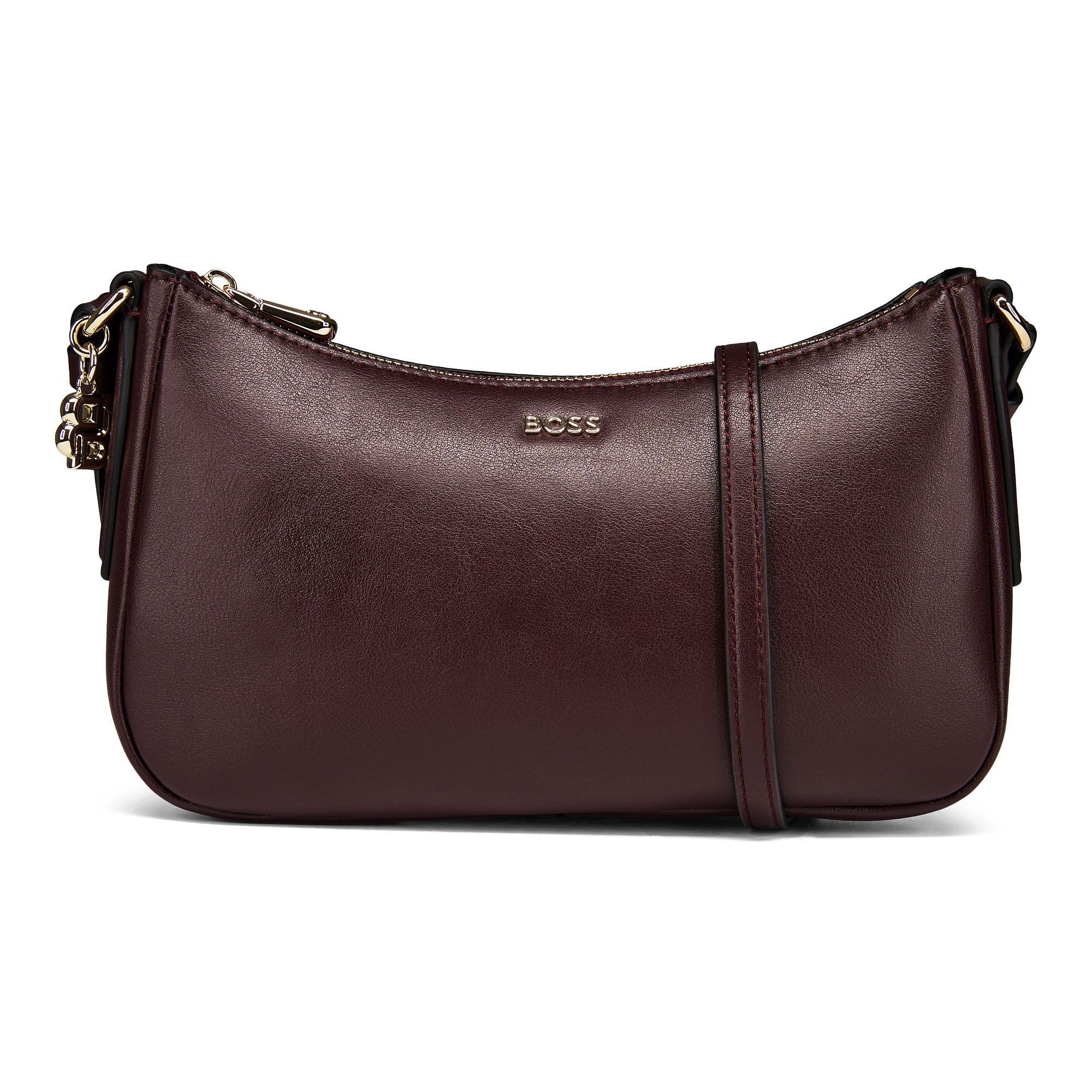 BOSS Schultertasche Numah, Lederfaserstoff