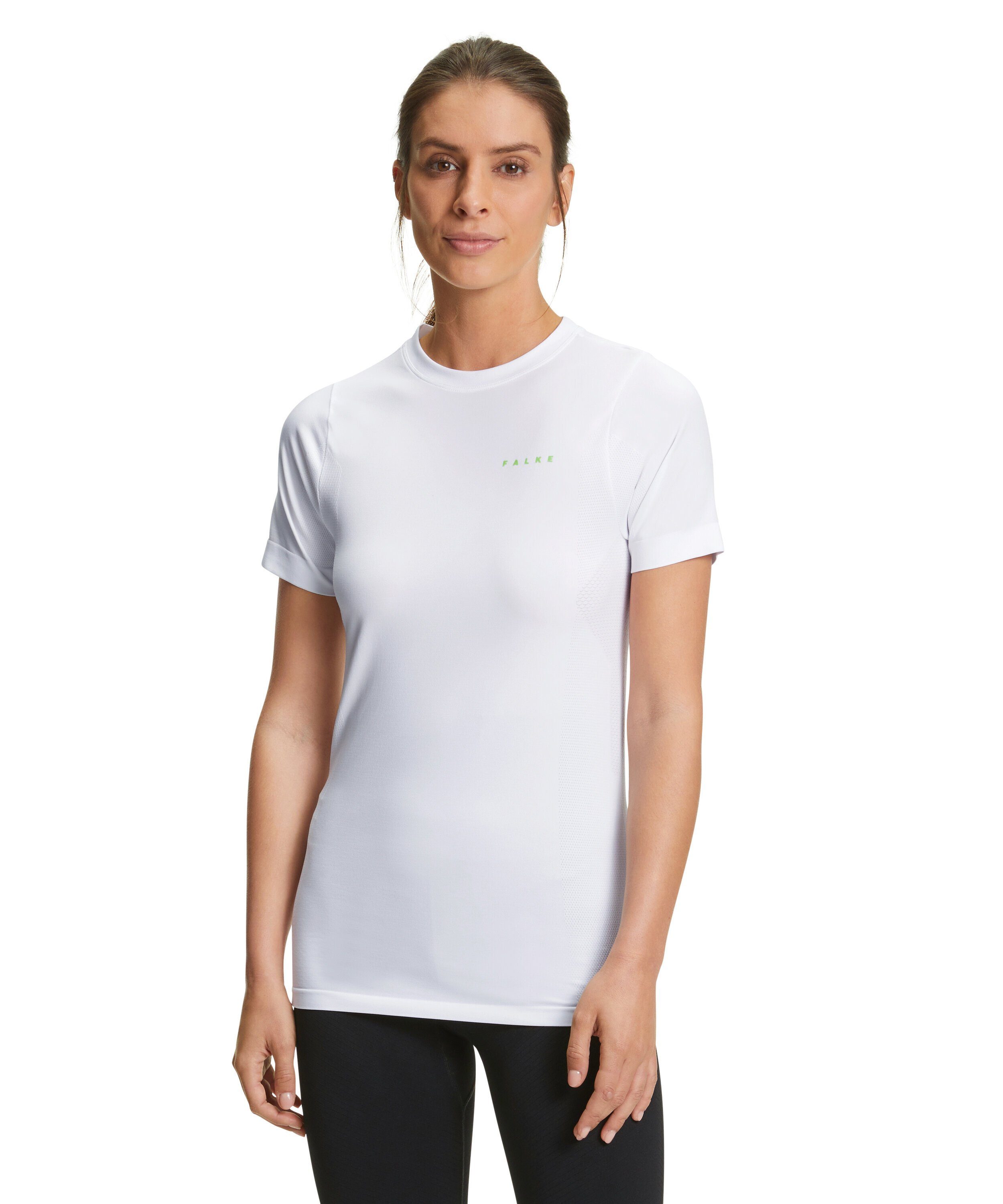 Verarbeitung Laufshirt (1-tlg) white nahtloser FALKE mit (2860)