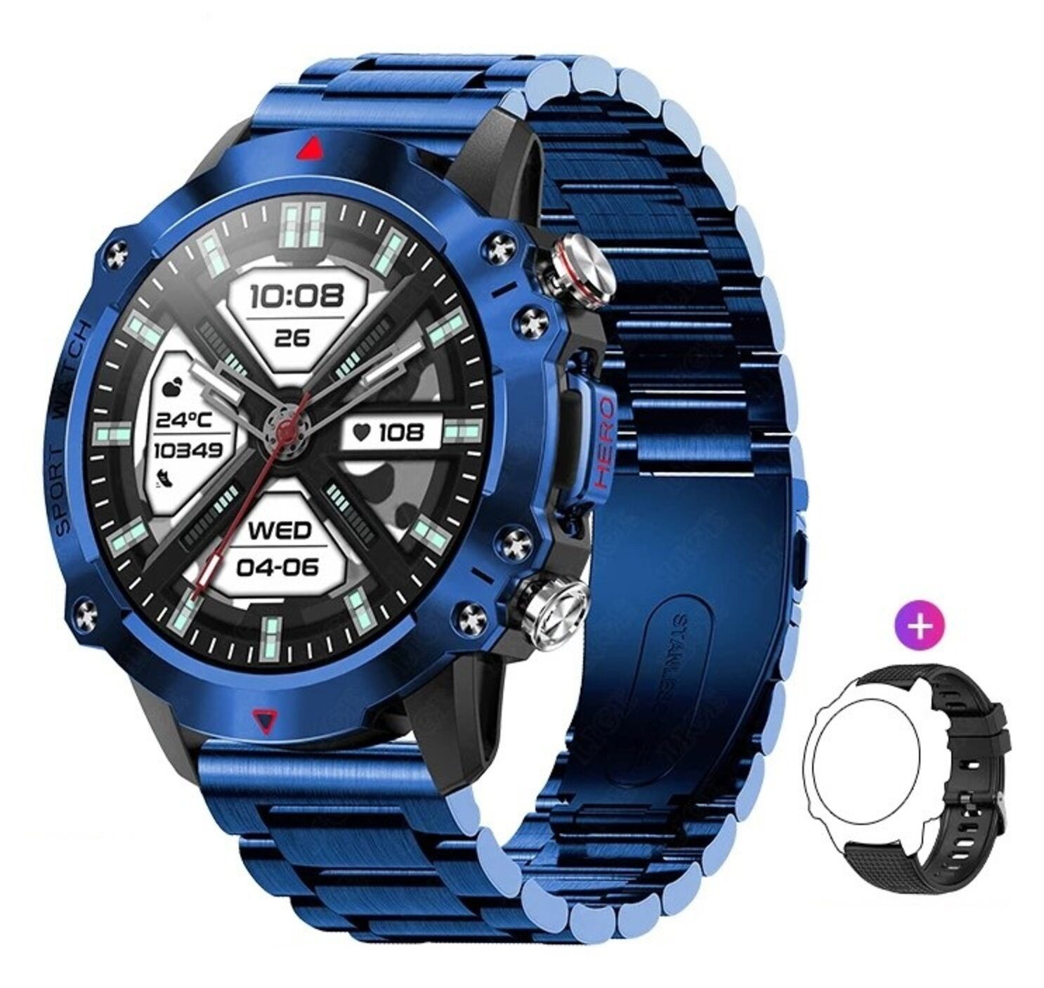 Smartwatch Männer GPS Bluetooth Anruf Sport wasserdichte 2025 Smartwatch