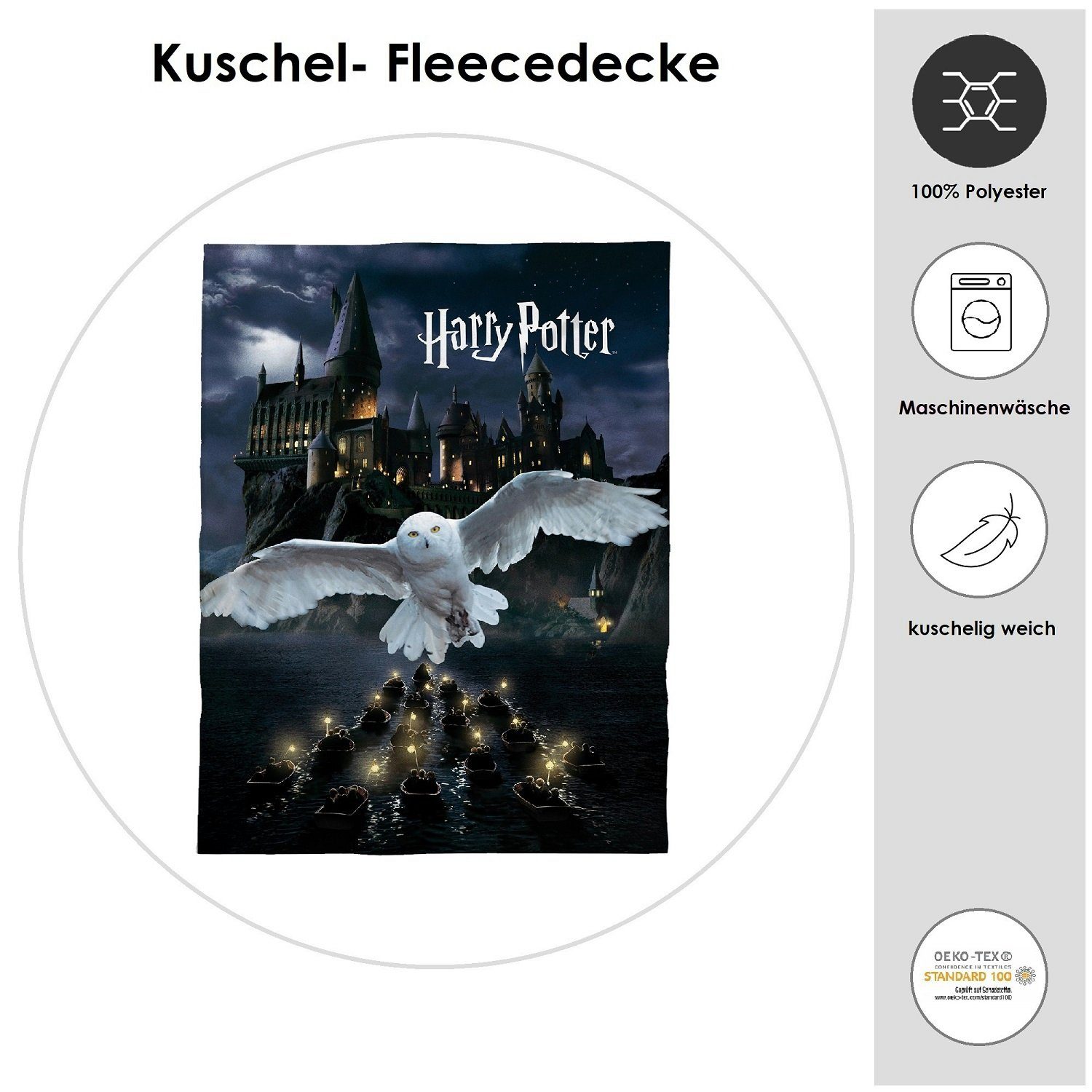 Kinderdecke Super flauschige Harry Potter Kuscheldecke günstig online kaufen