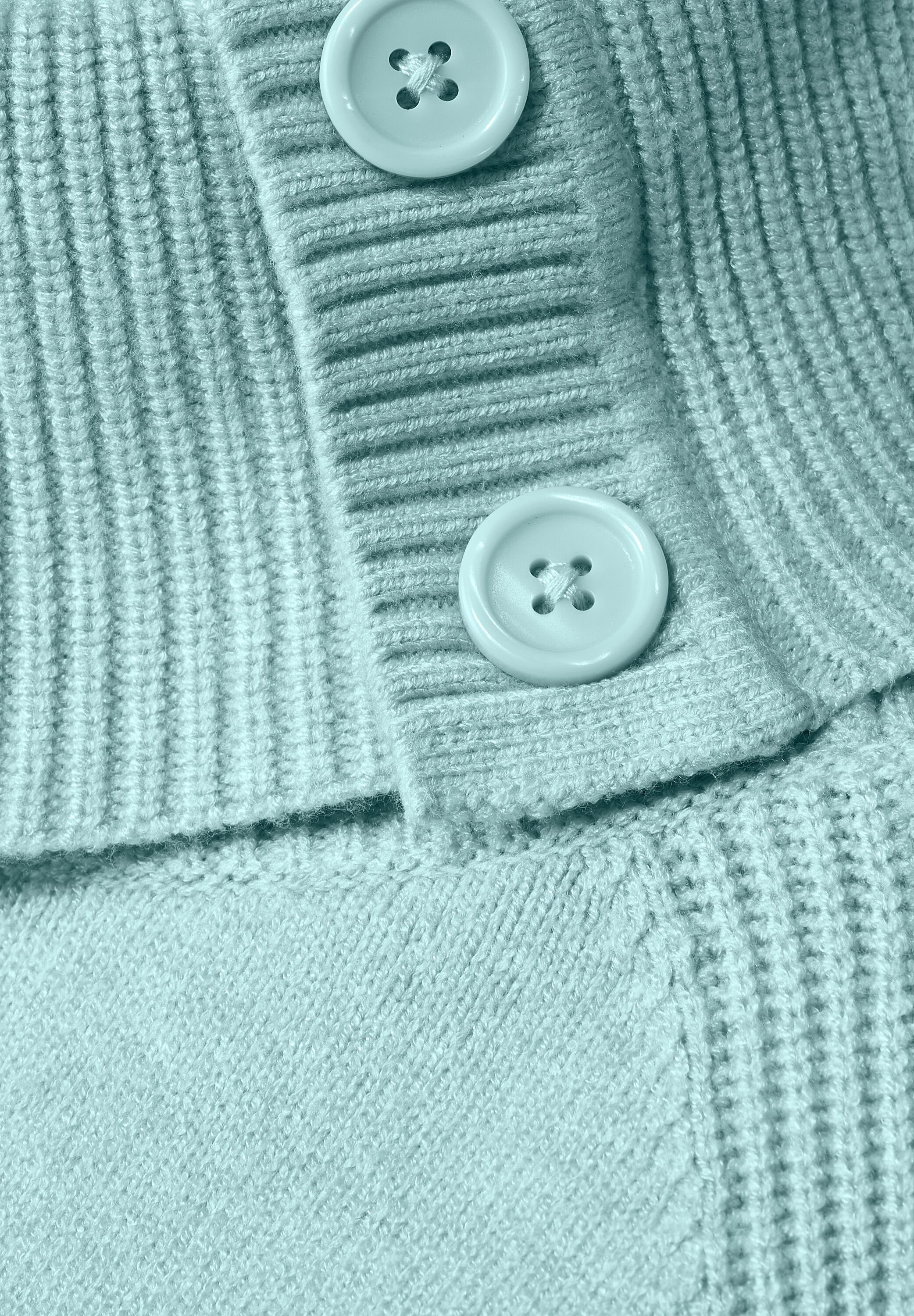 STREET ONE Rollkragenpullover aus softem Materialmix