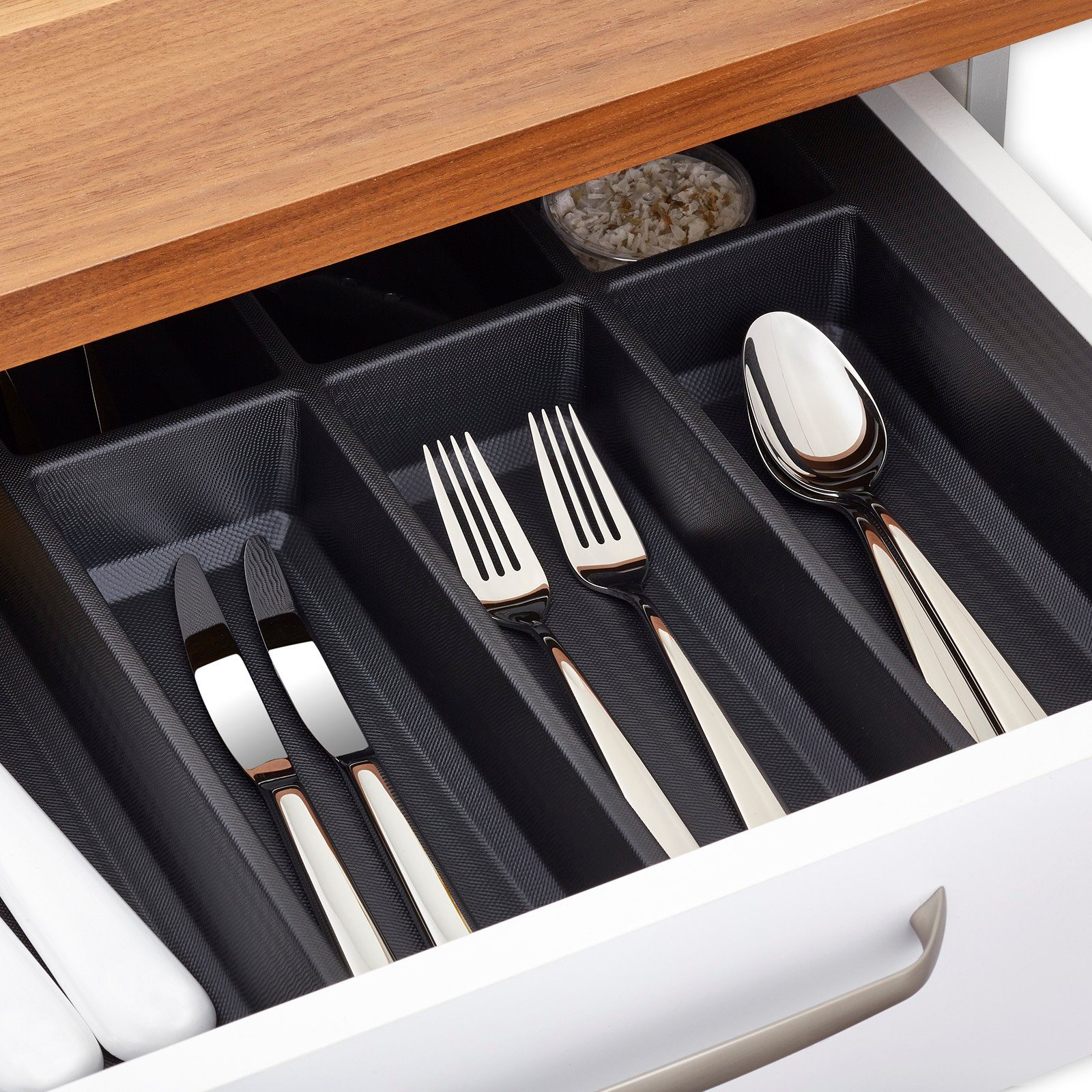 SO-TECH® Besteckeinsatz ORGA-BOX® VII Besteckeinsatz schwarz, mit Softtouch günstig online kaufen