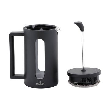 ANY MORNING French Press Kanne Any Morning FF002 French Press Kaffeemaschine Schwarz 600 ML