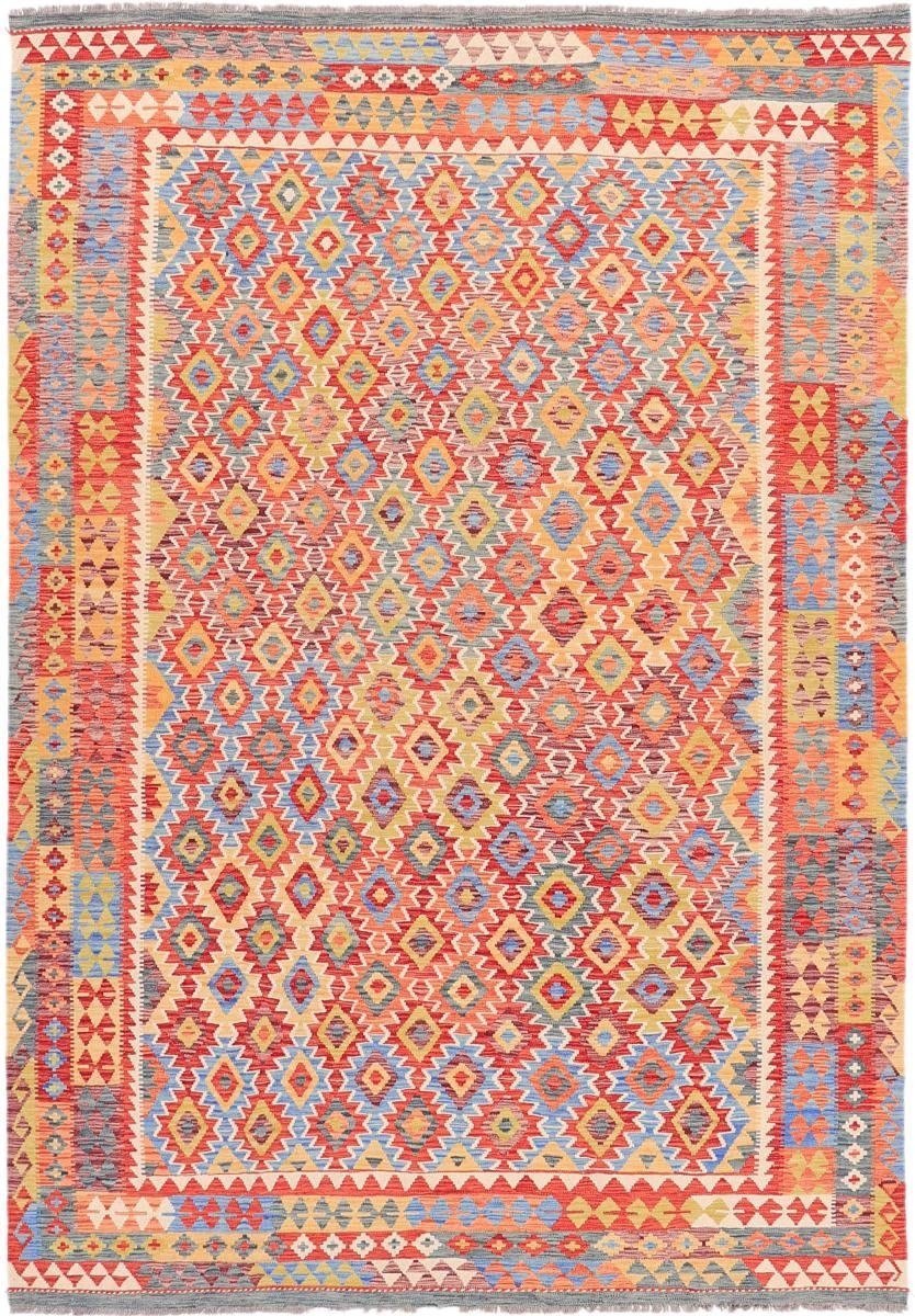 Orientteppich Kelim Afghan Heritage 246x356 Handgewebter Moderner Orientteppich, Nain Trading, rechteckig, Höhe: 3 mm