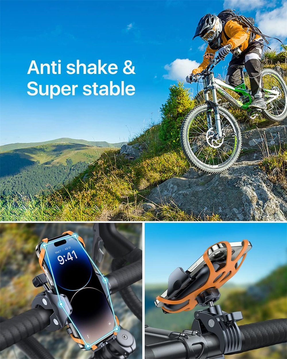 Uniquee Andobil Handyhalterung Fahrrad [Einfache Montage